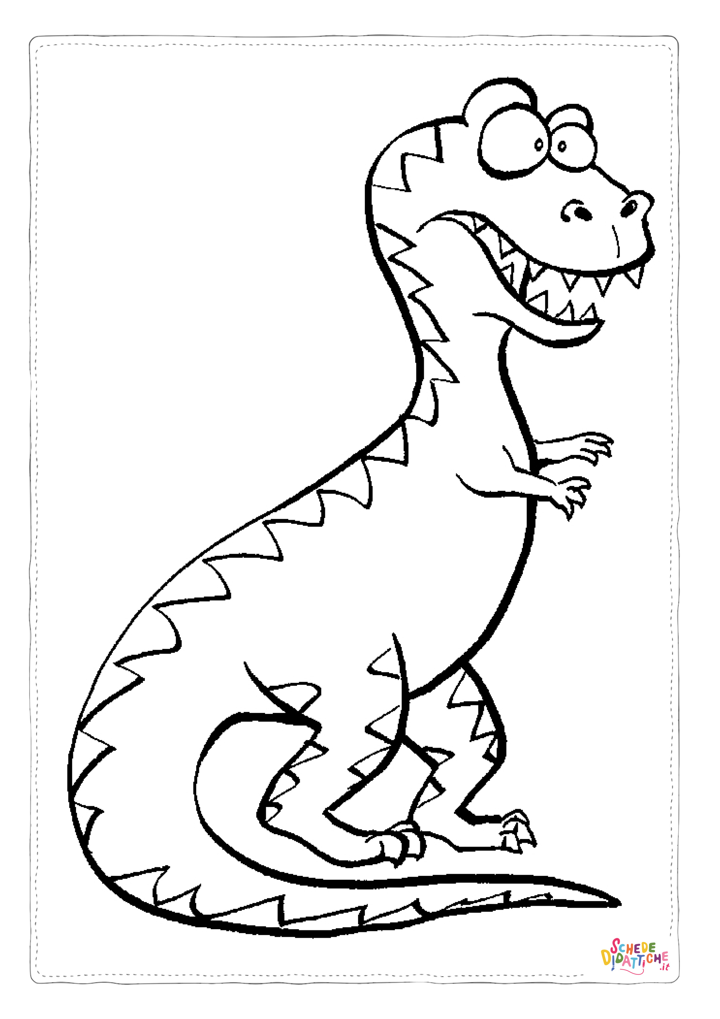 Disegno di Tirannosauro da stampare e colorare 29