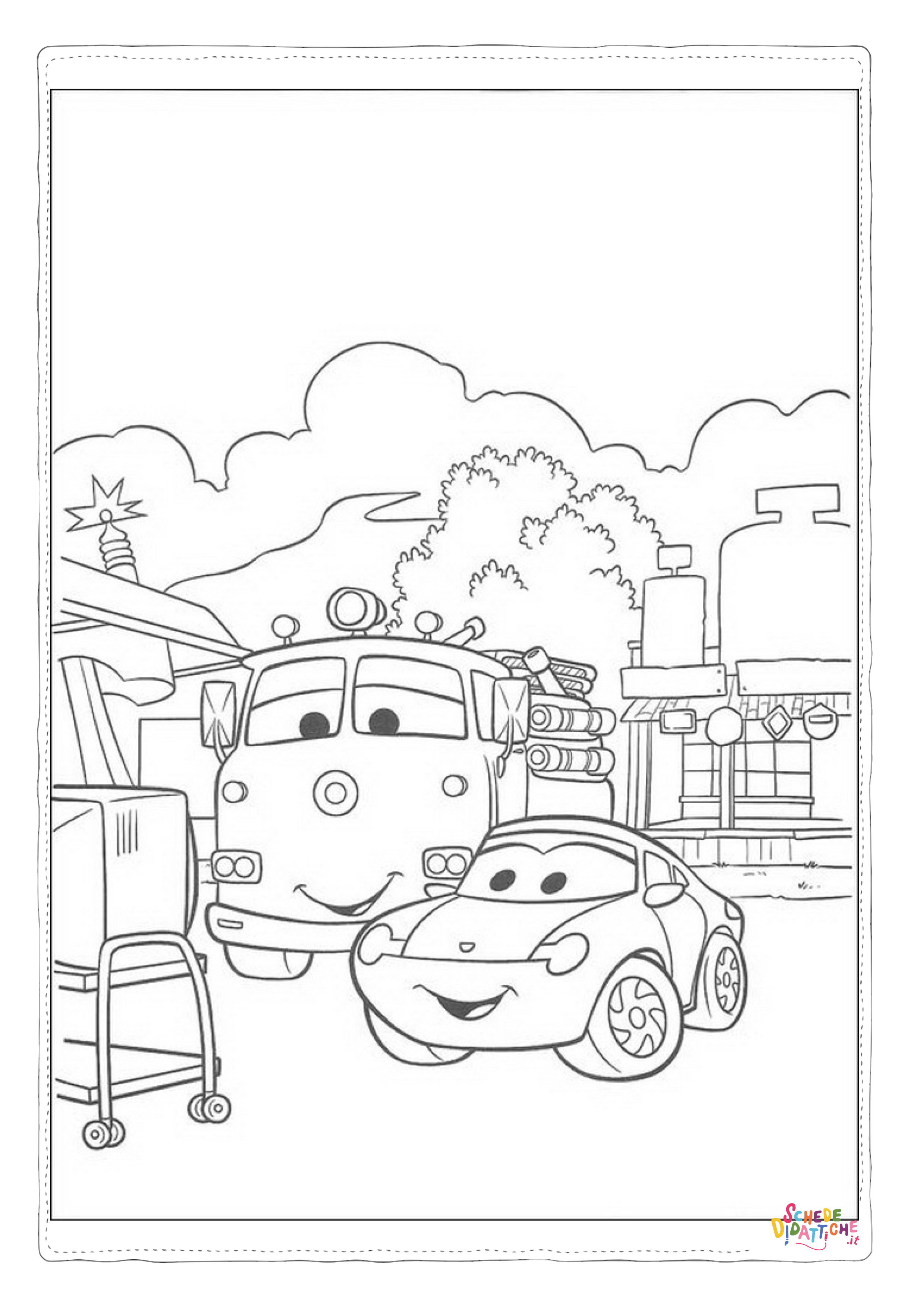Disegno "Disegno di Cars da stampare e colorare 184" Disegno di Cars da stampare e colorare 184