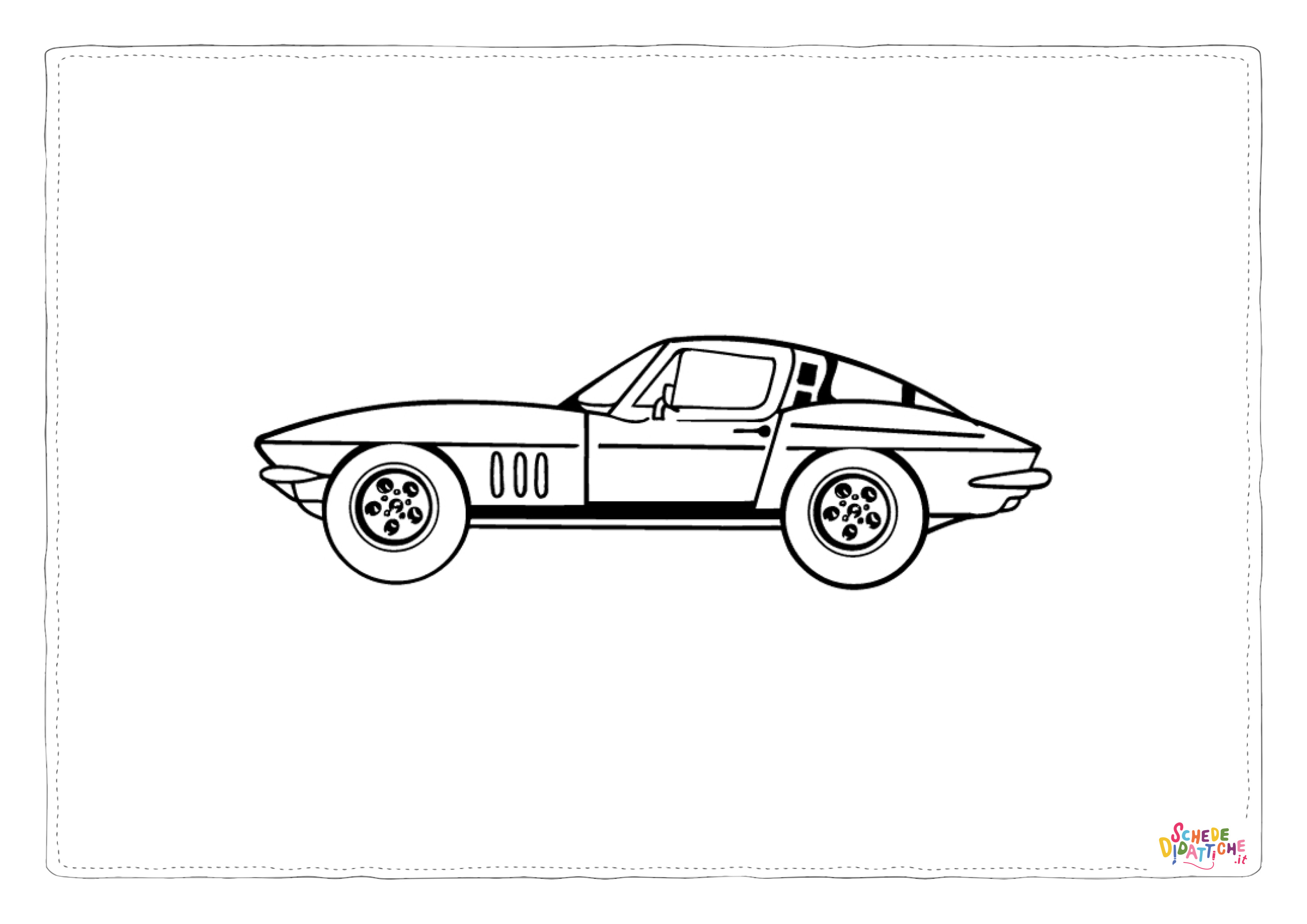 Disegno "Disegno di automobile da stampare e colorare 243" Disegno di automobile da stampare e colorare 243