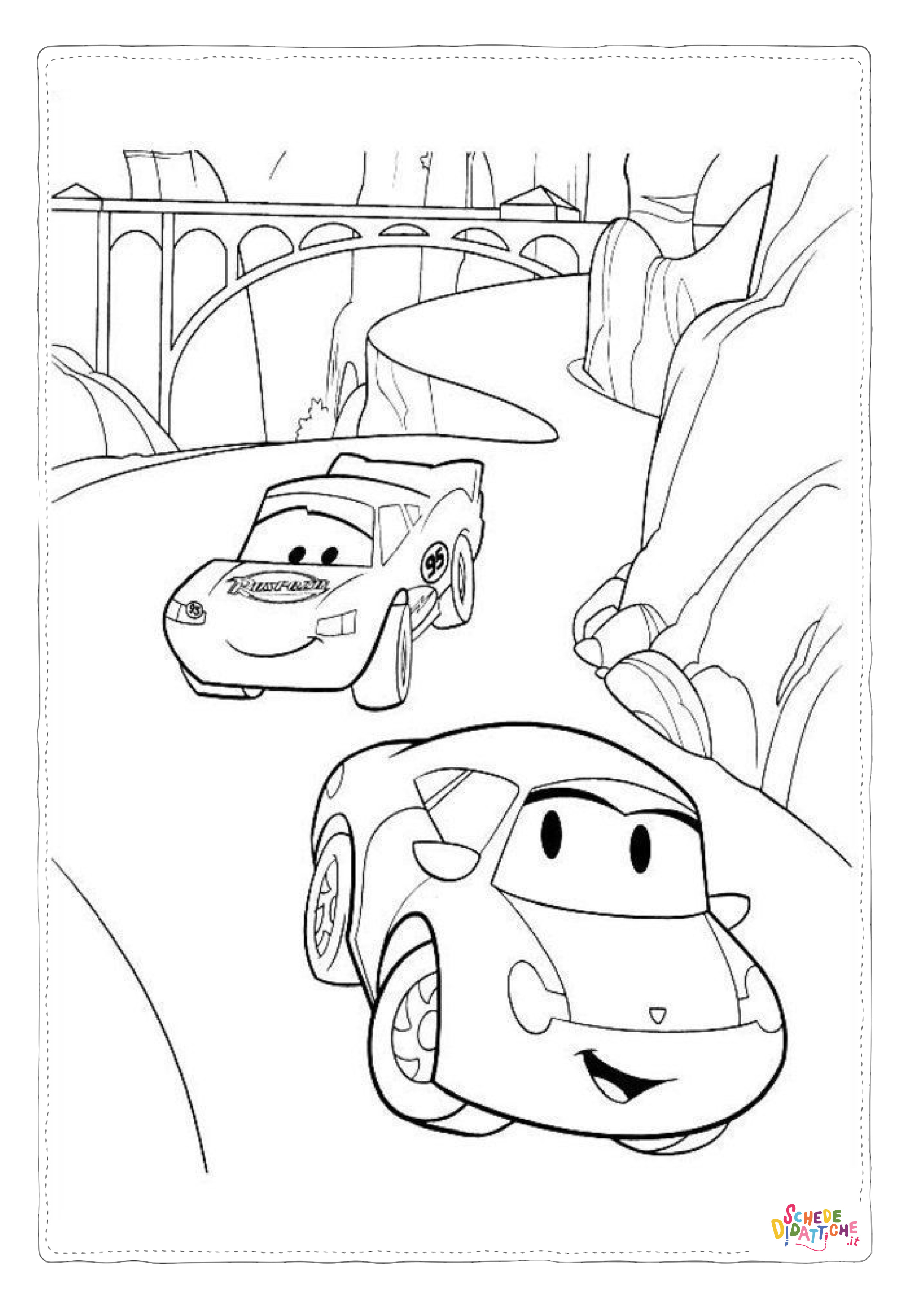 Disegno di Cars da stampare e colorare 238