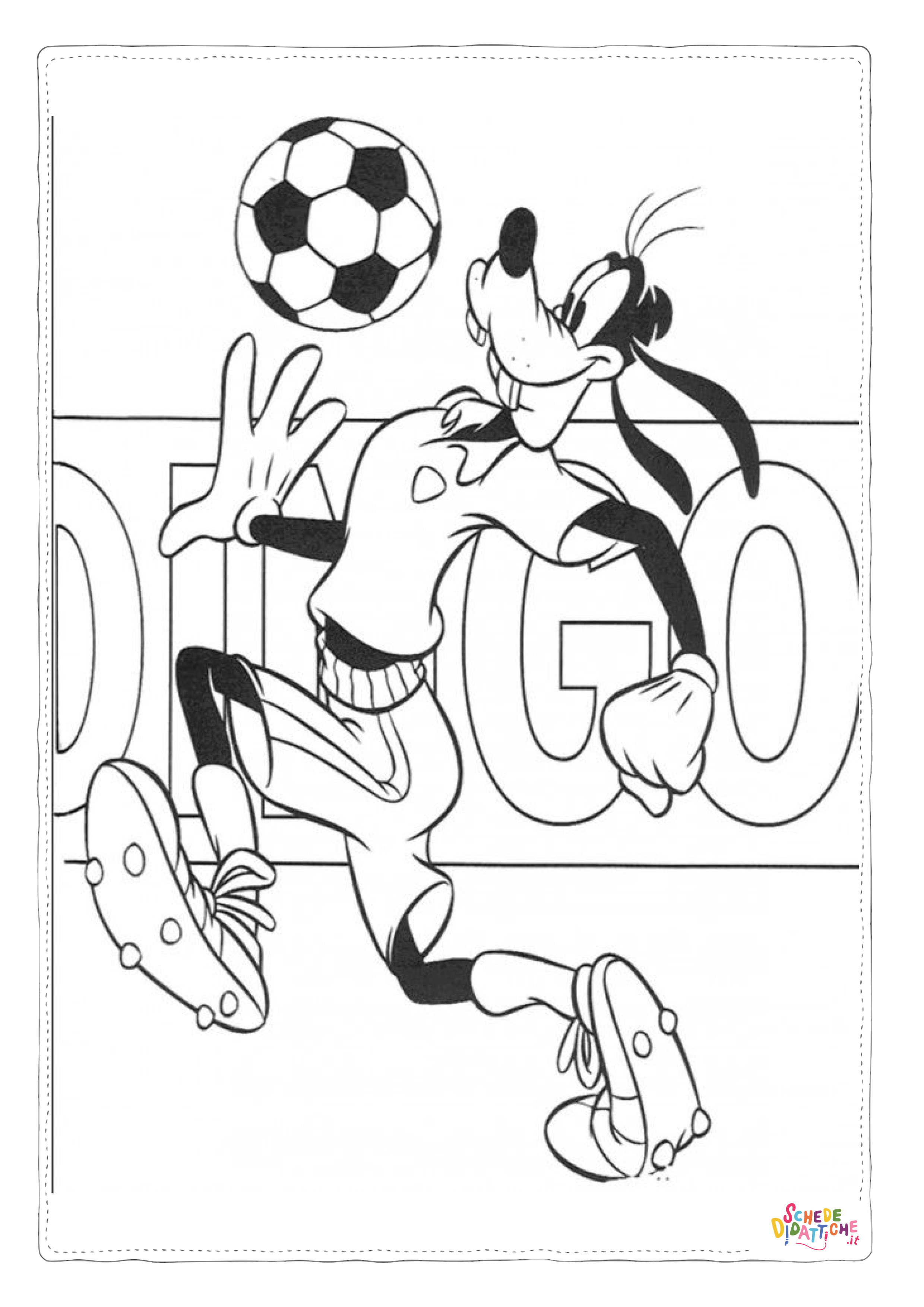 Disegno "Disegno di Pippo da stampare e colorare 63" Disegno di Pippo da stampare e colorare 63