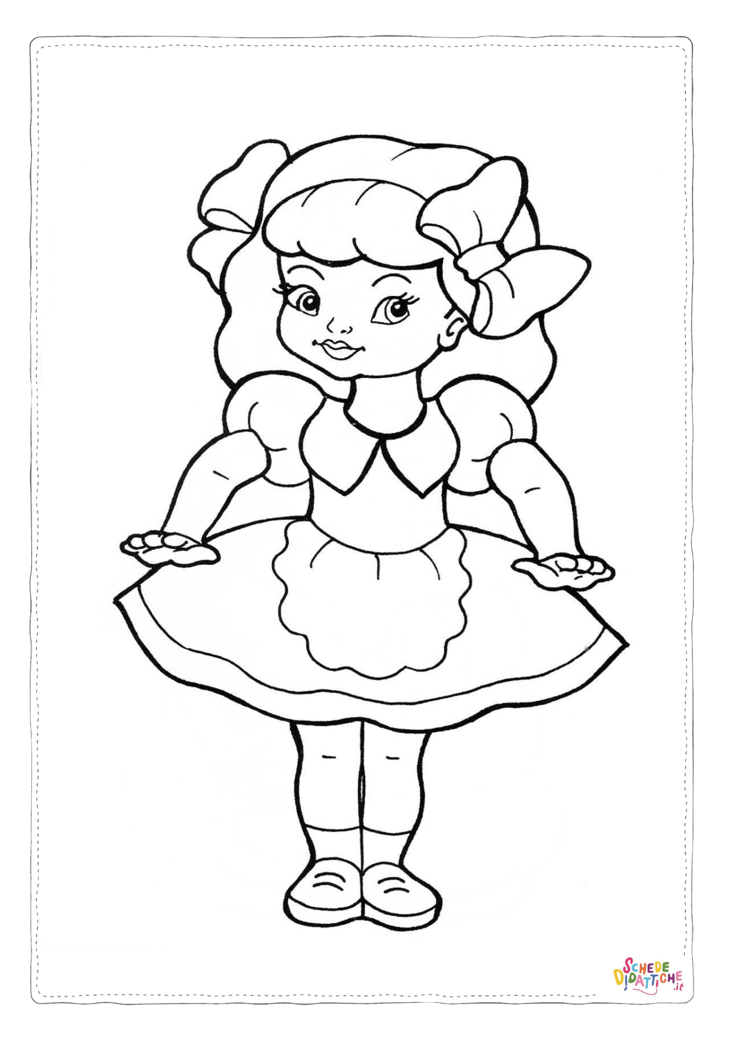 Disegno "Disegno di bambino da stampare e colorare 281" Disegno di bambino da stampare e colorare 281