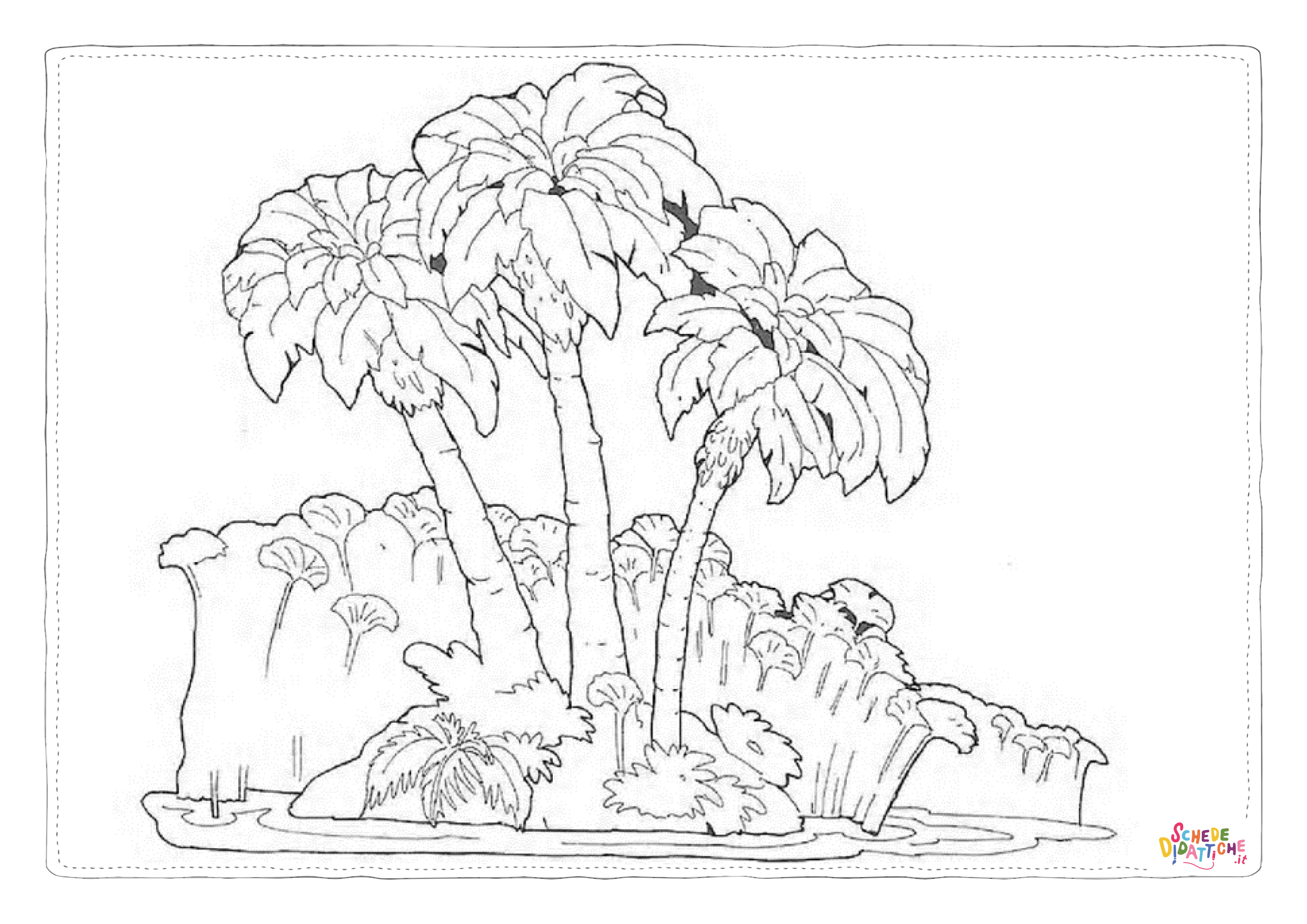 Disegno "Disegno di albero da stampare e colorare 48" Disegno di albero da stampare e colorare 48