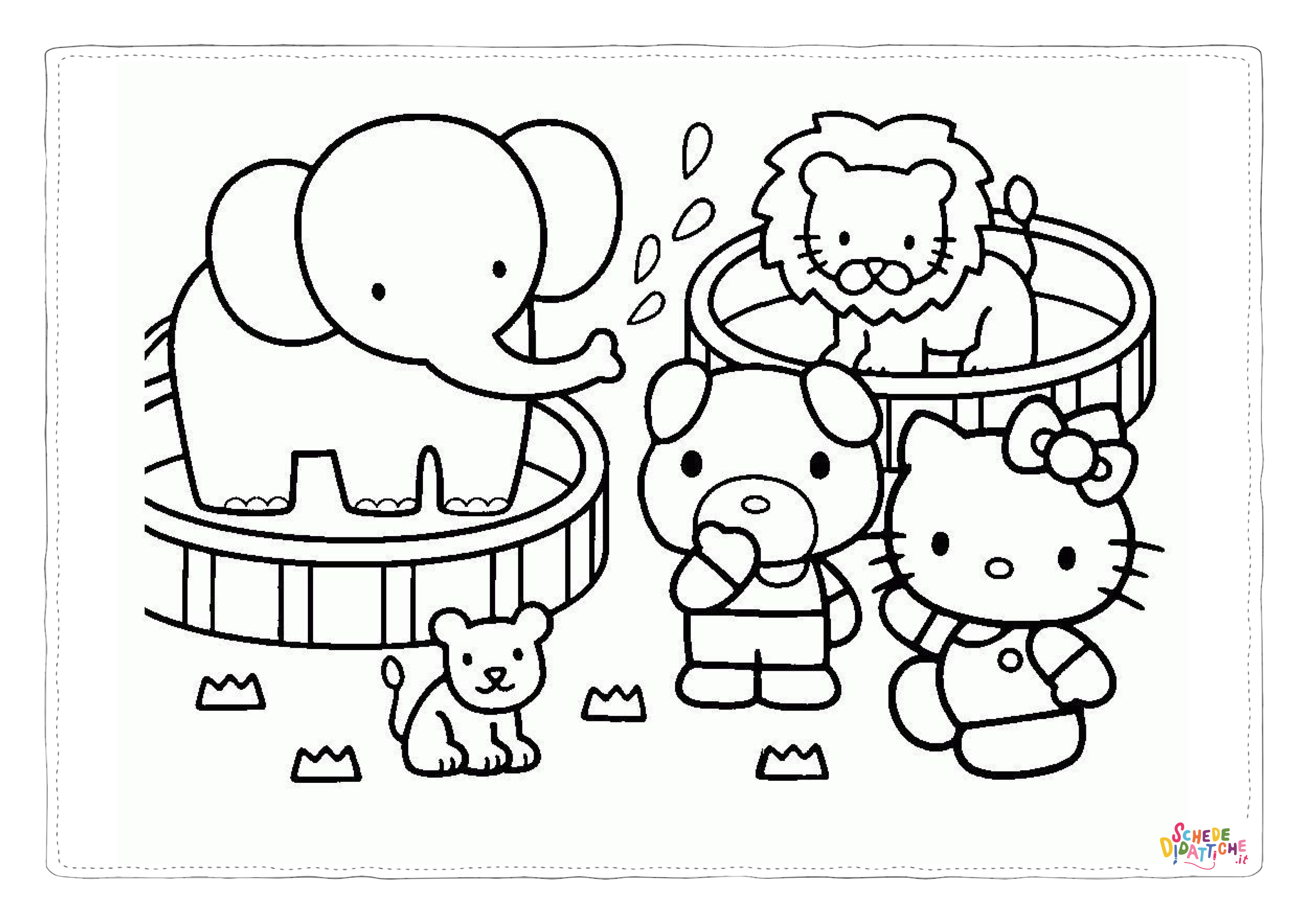 Disegno "Disegno di Hello Kitty da stampare e colorare 175" Disegno di Hello Kitty da stampare e colorare 175