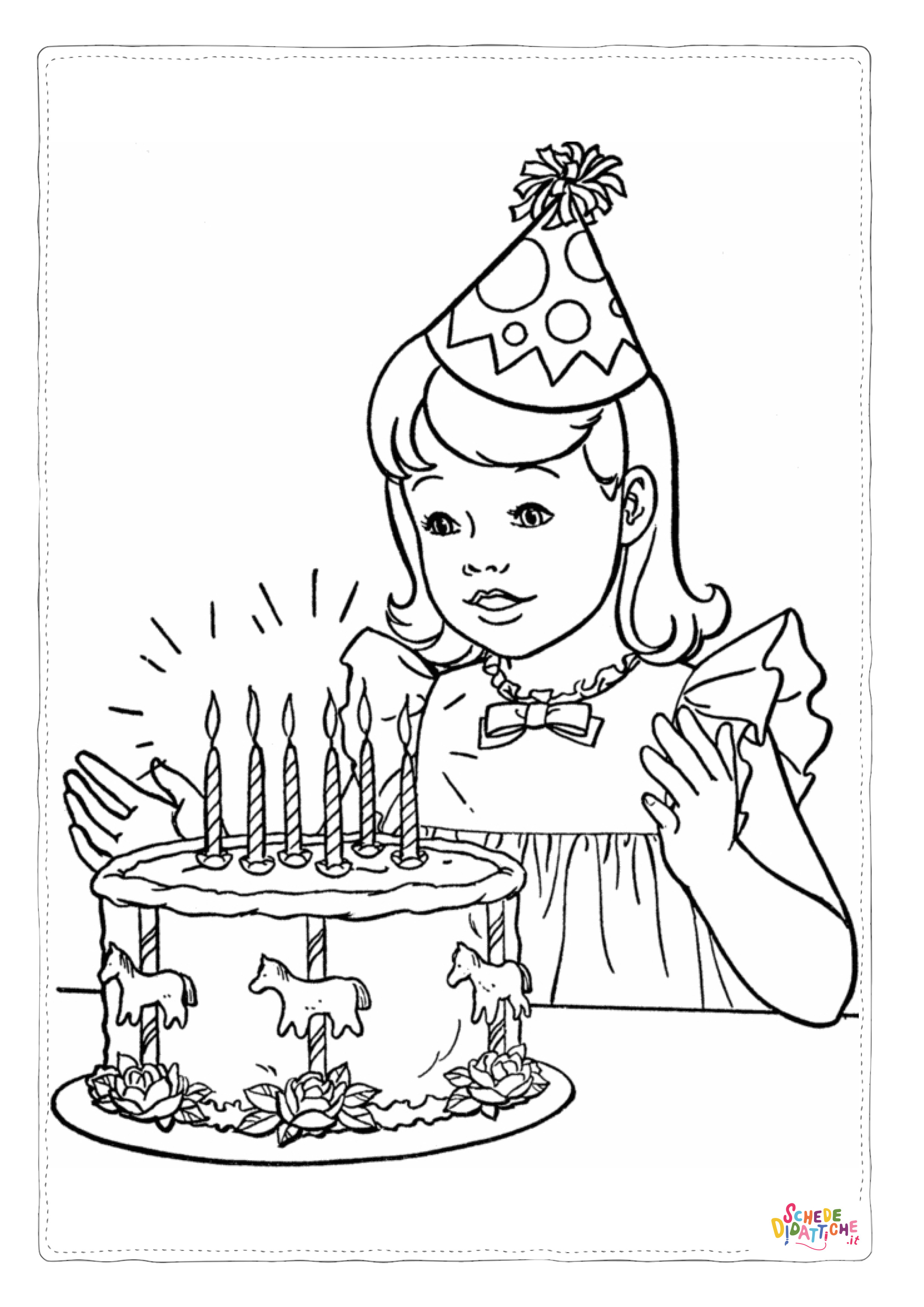 Disegno "Disegno di compleanno da stampare e colorare 1" Disegno di compleanno da stampare e colorare 1