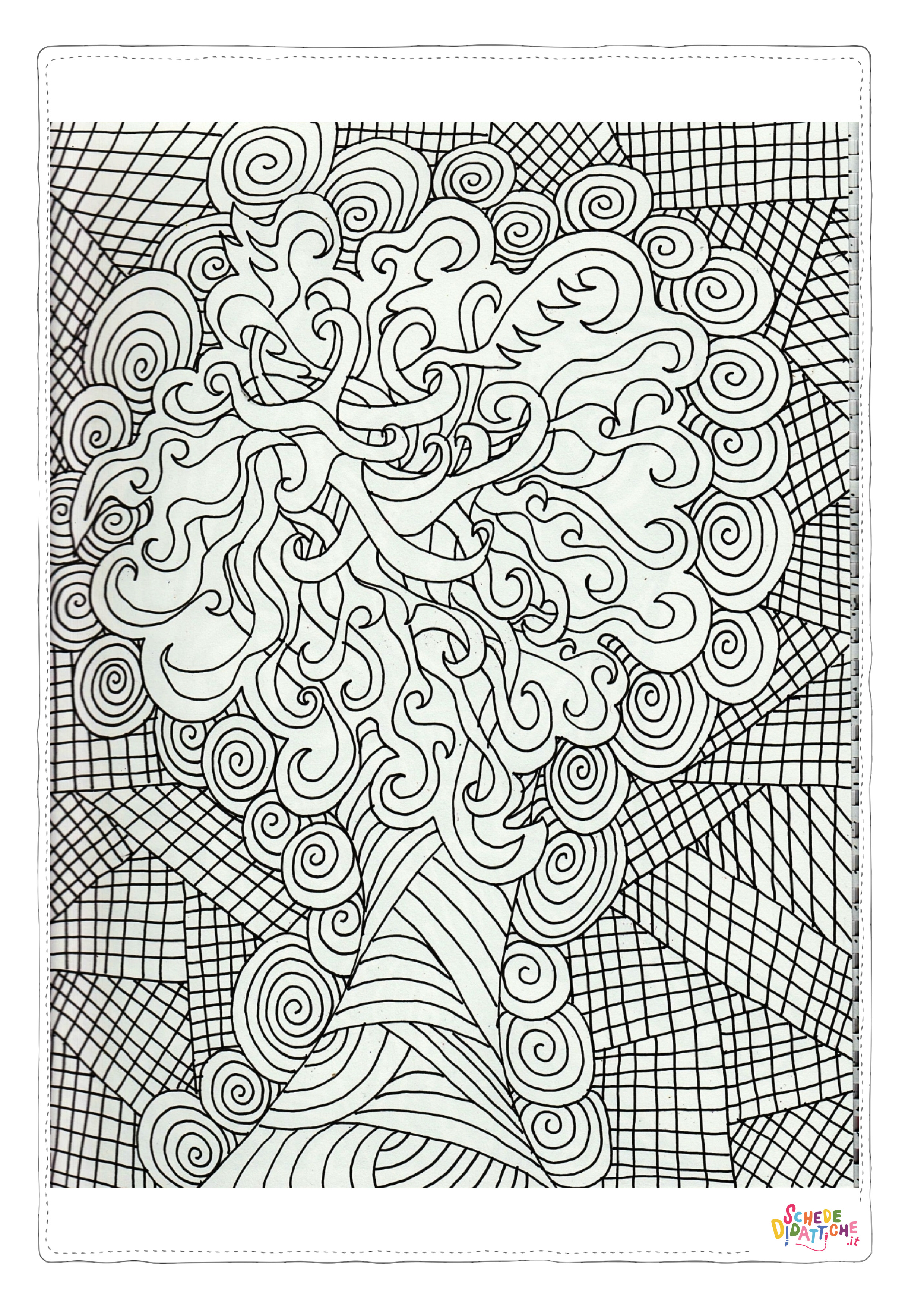Disegno "Disegno di mandala da stampare e colorare 233" Disegno di mandala da stampare e colorare 233