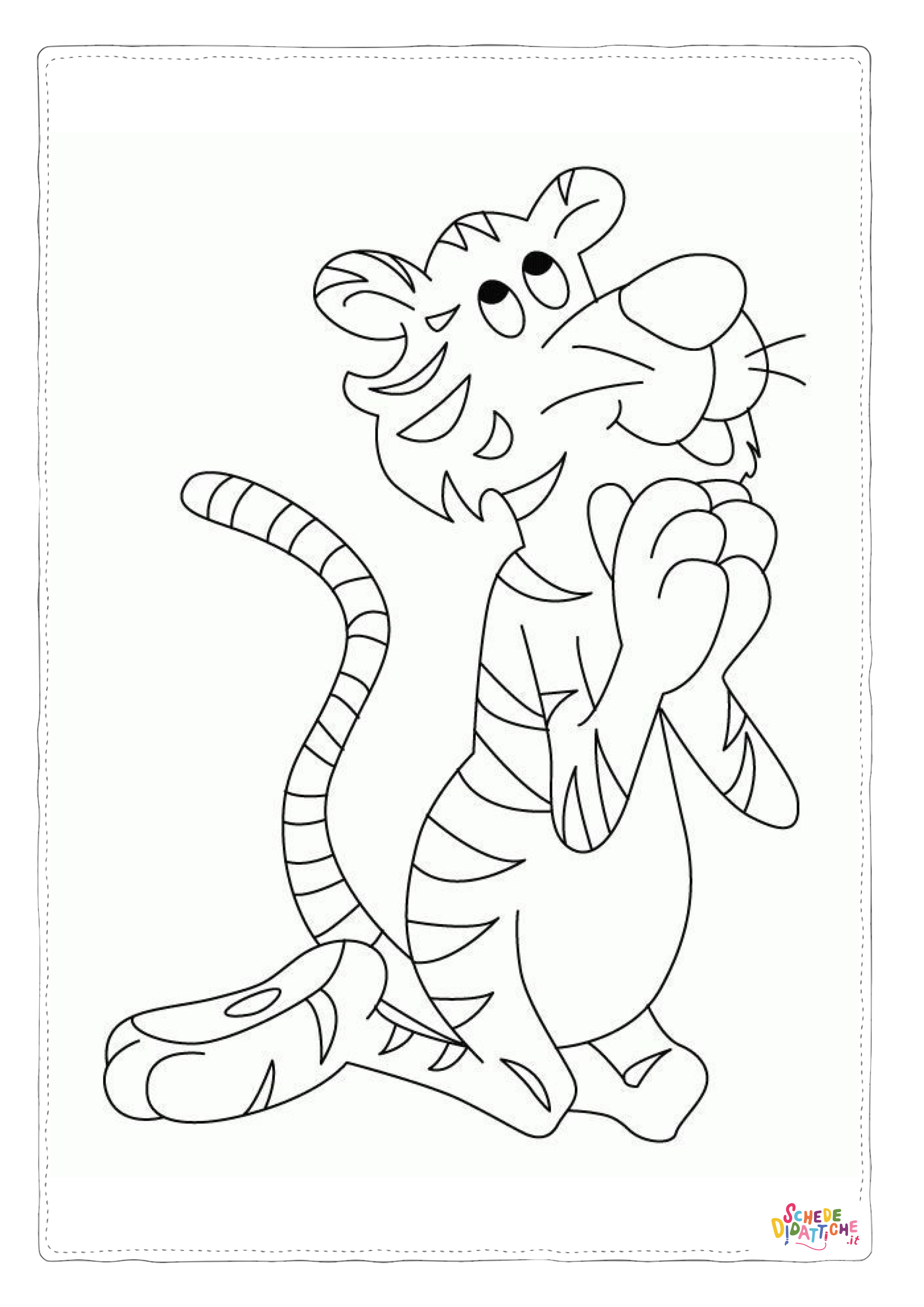 Disegno "Disegno di tigre da stampare e colorare 57" Disegno di tigre da stampare e colorare 57