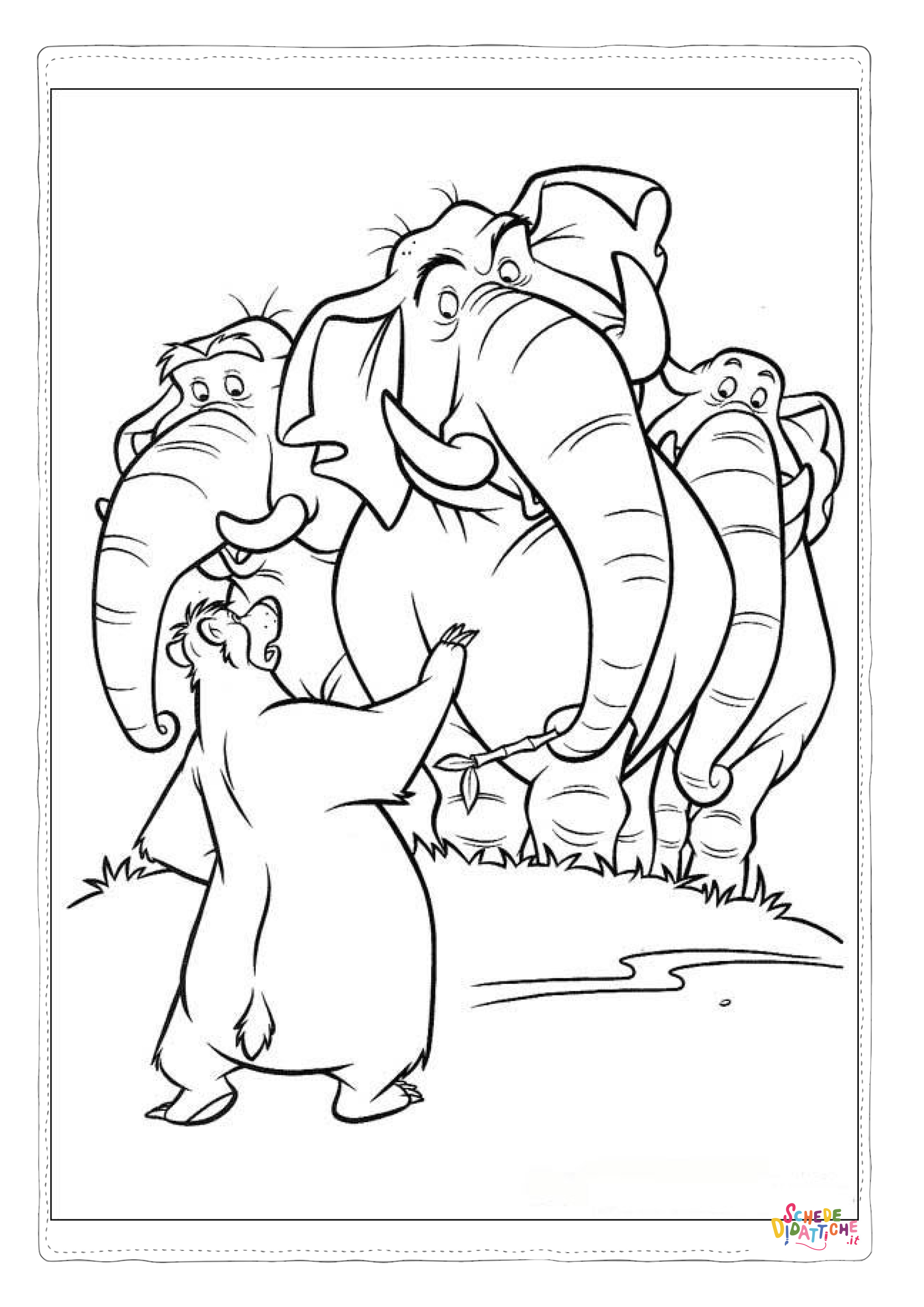 Disegno "Disegno di Il libro della giungla da stampare e colorare 58" Disegno di Il libro della giungla da stampare e colorare 58