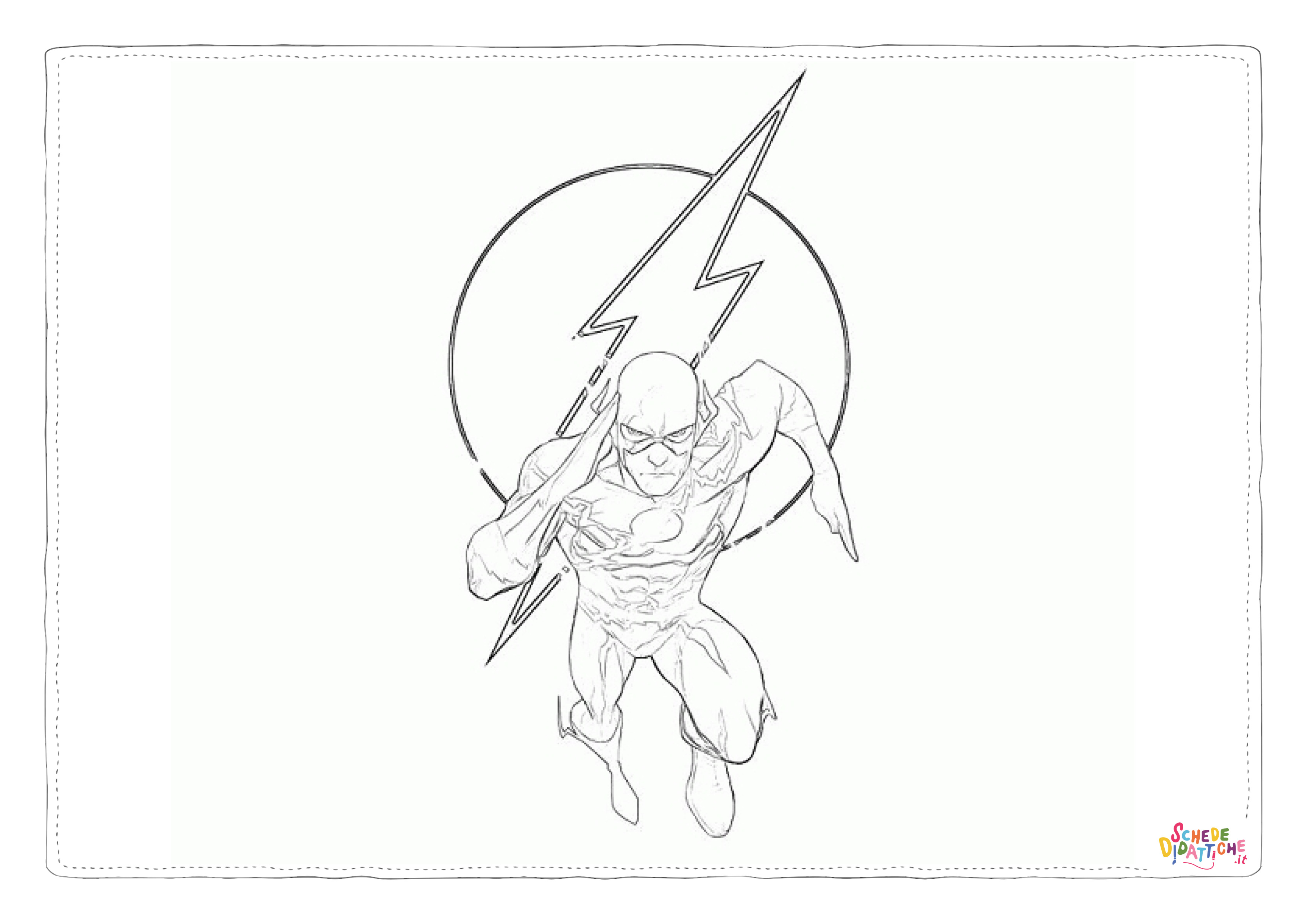 Disegno di Flash da stampare e colorare 1