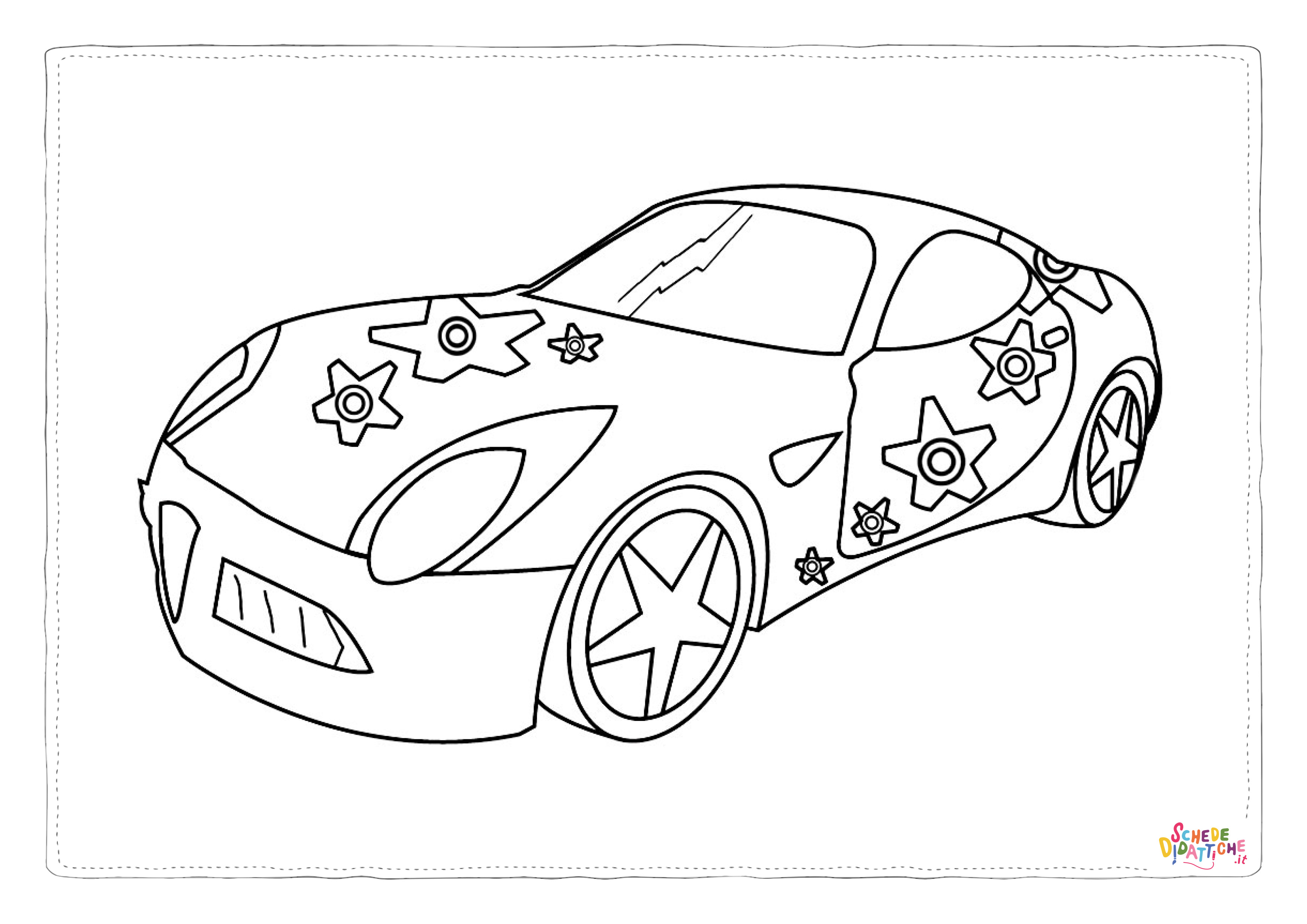 Disegno "Disegno di automobile da stampare e colorare 325" Disegno di automobile da stampare e colorare 325