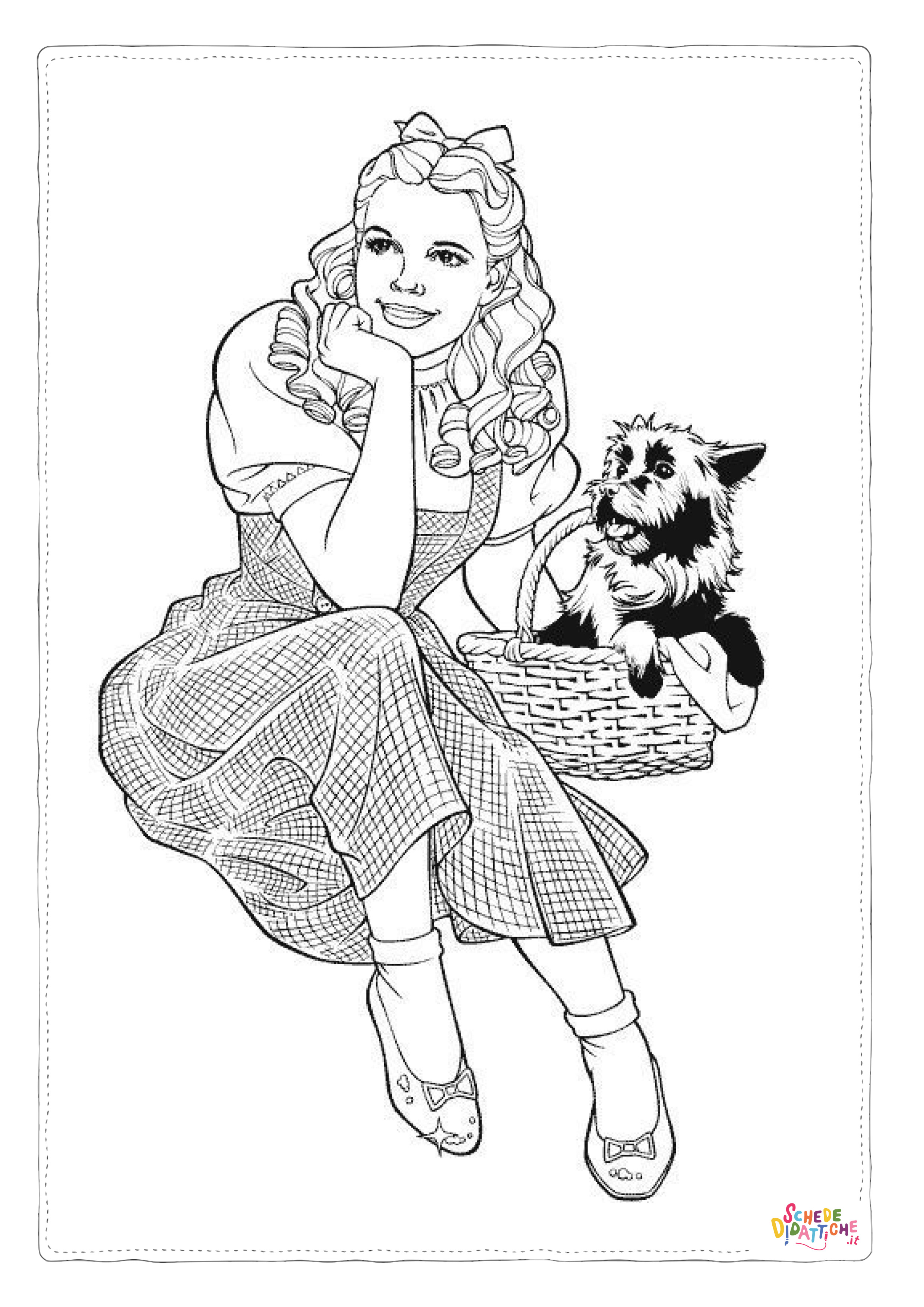 Disegno "Disegno di Il Mago di Oz da stampare e colorare 6" Disegno di Il Mago di Oz da stampare e colorare 6