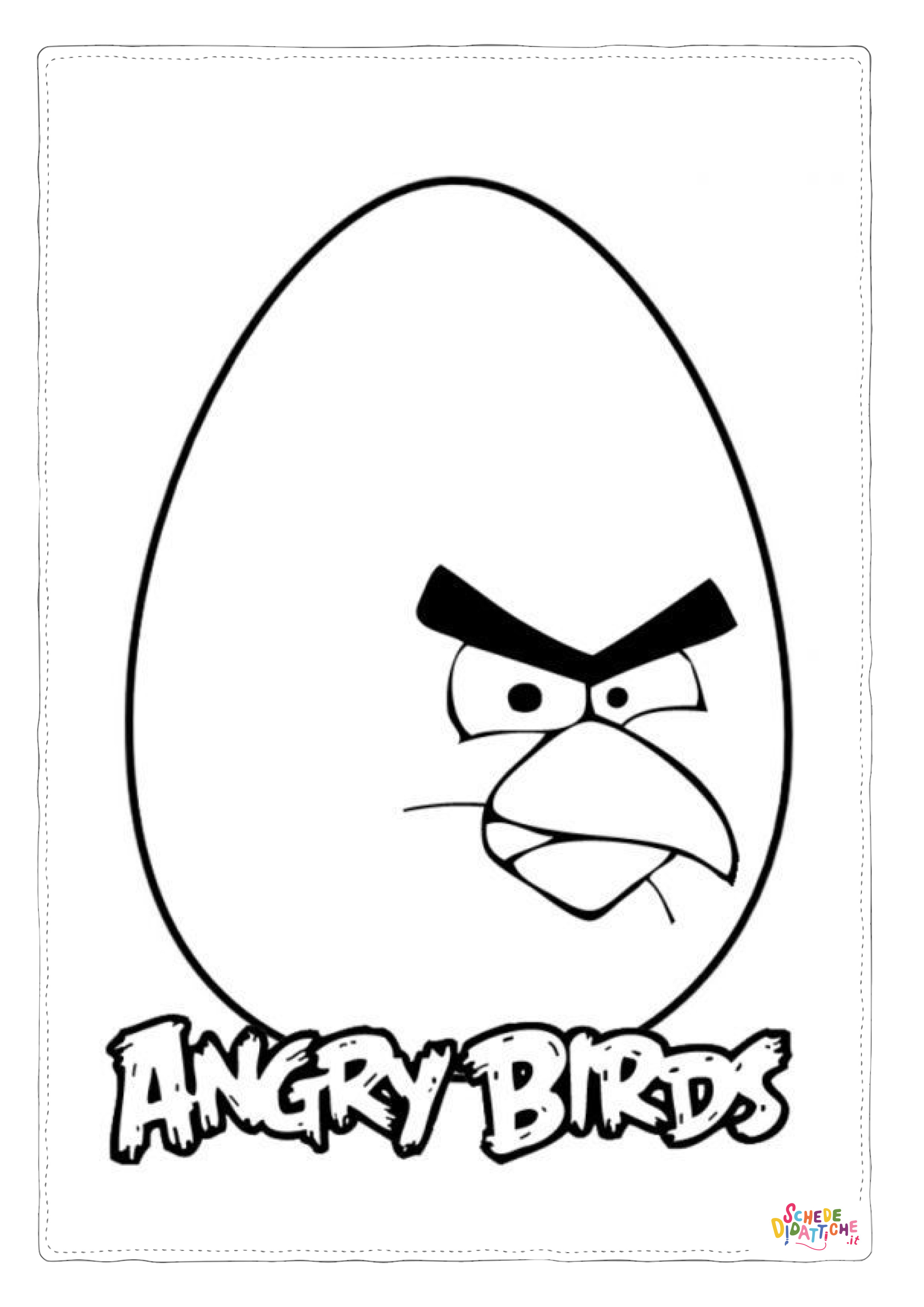 Disegno "Disegno di Angry birds da stampare e colorare 13" Disegno di Angry birds da stampare e colorare 13