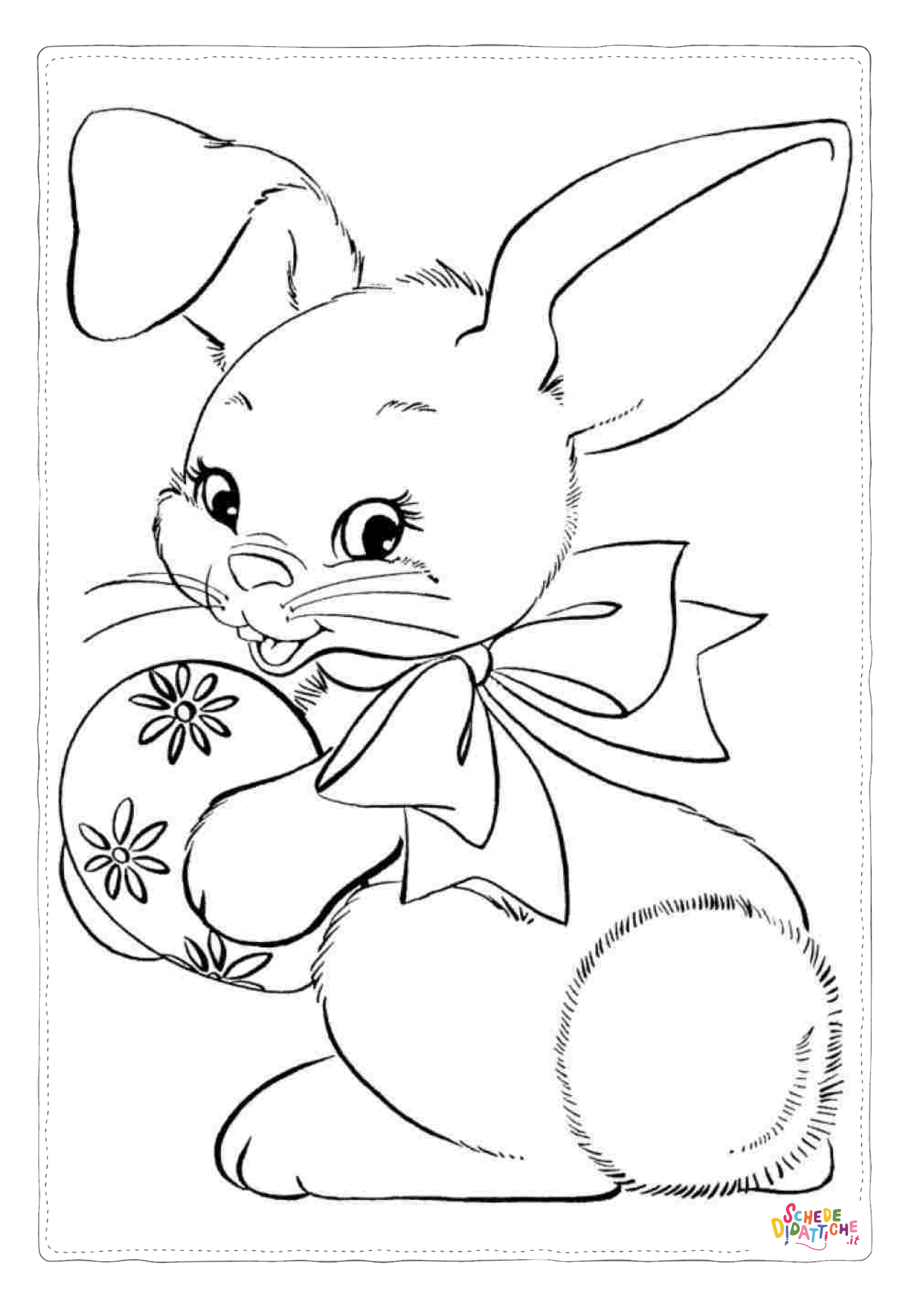 Disegno "Disegno di uovo di Pasqua da stampare e colorare 43" Disegno di uovo di Pasqua da stampare e colorare 43