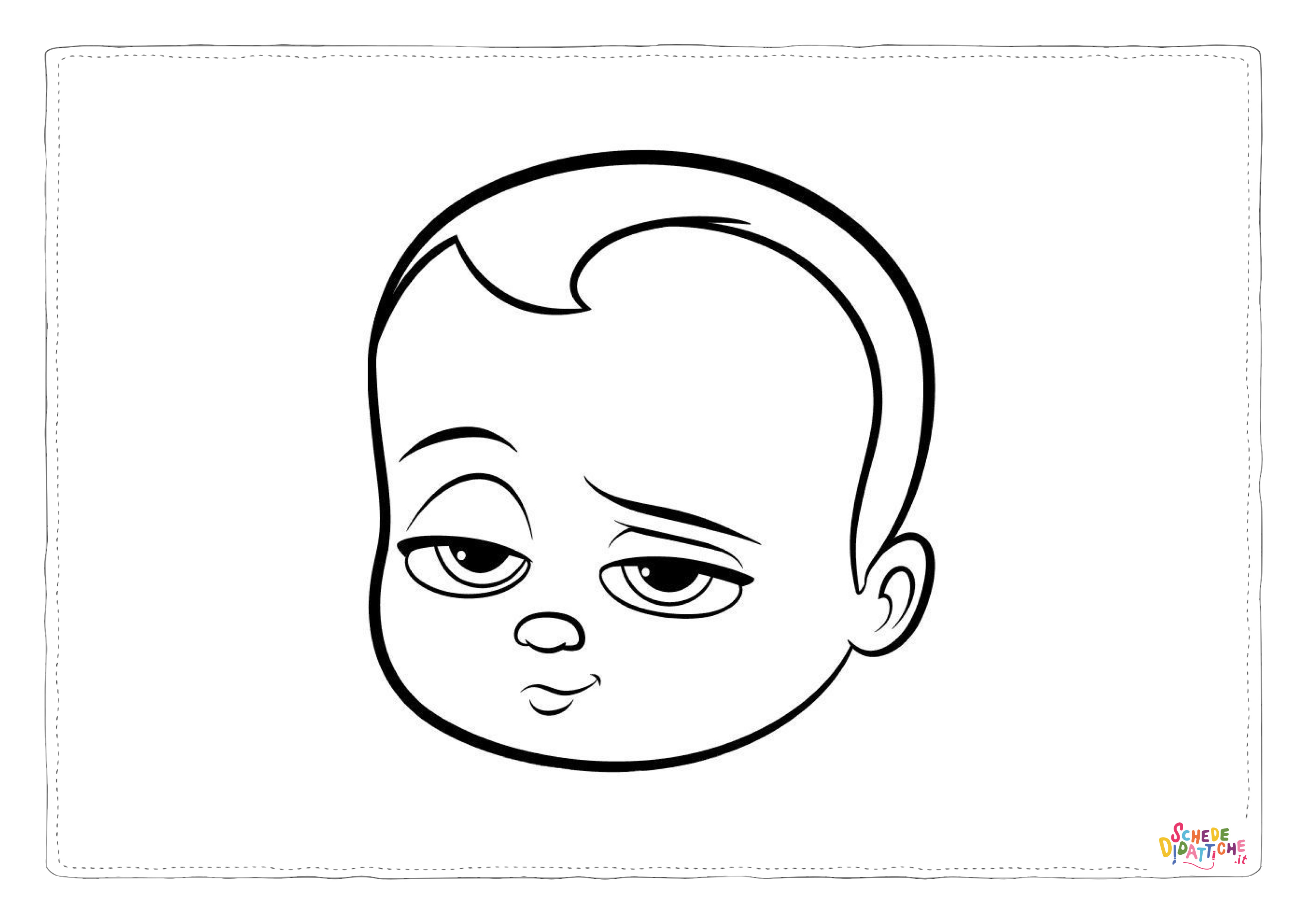 Disegno di Baby Boss da stampare e colorare 3