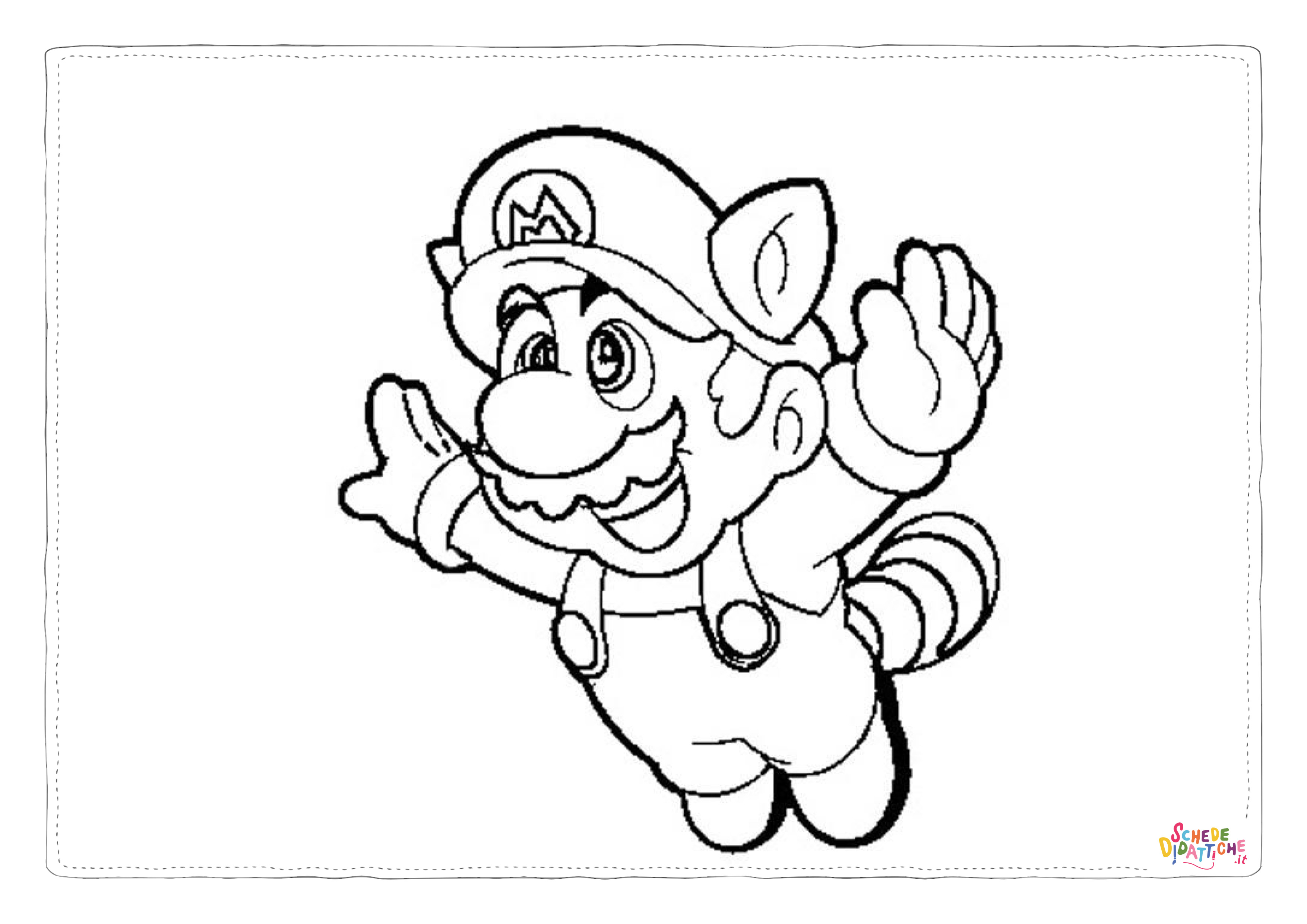 Disegno "Disegno di Super Mario da stampare e colorare 137" Disegno di Super Mario da stampare e colorare 137