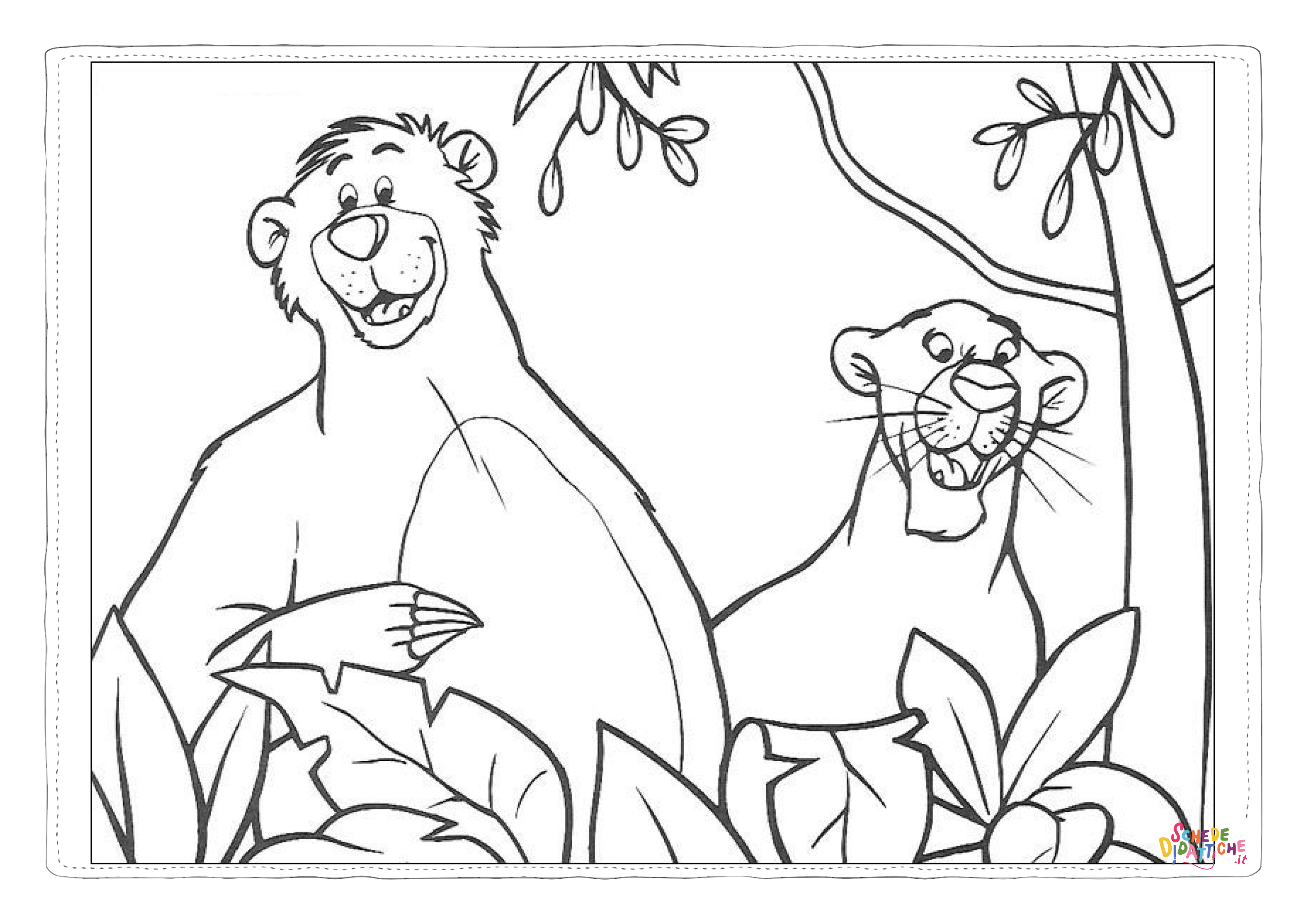 Disegno di Il libro della giungla da stampare e colorare 73