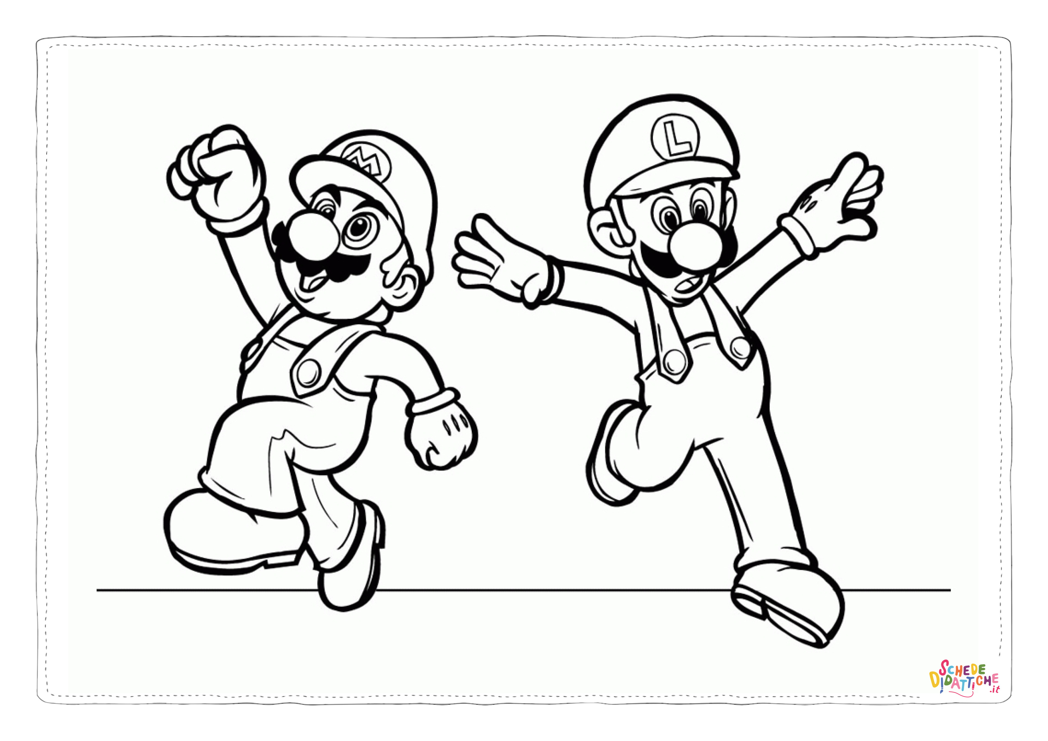 Disegno "Disegno di Super Mario da stampare e colorare 139" Disegno di Super Mario da stampare e colorare 139