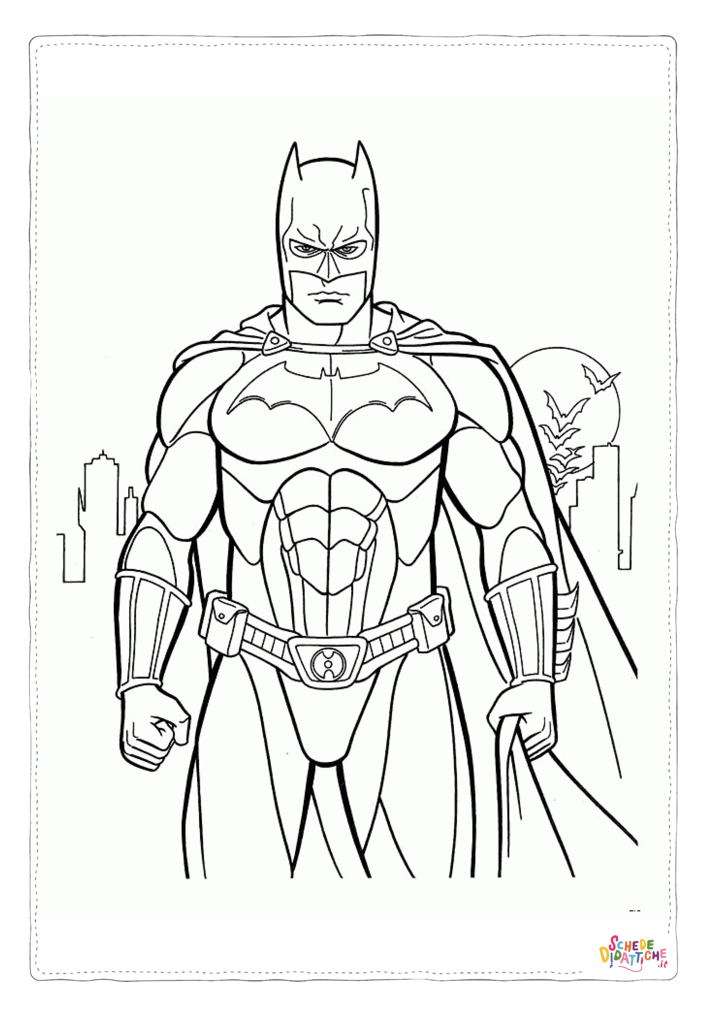 Disegno di Batman e Robin da stampare e colorare 143