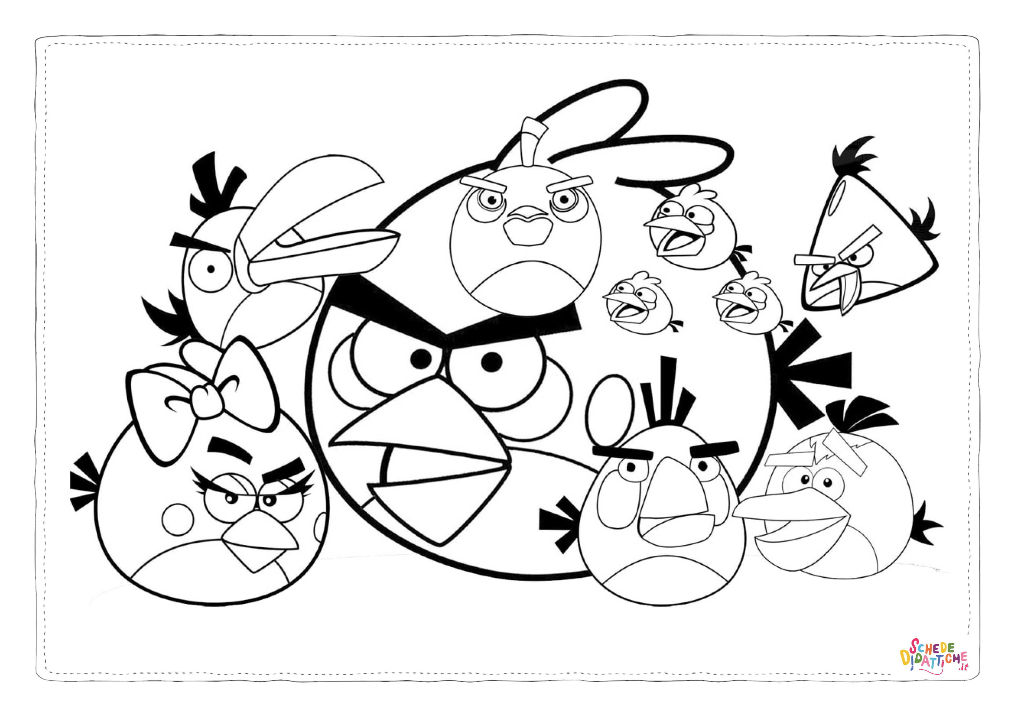 Disegno "Disegno di Angry birds da stampare e colorare 90" Disegno di Angry birds da stampare e colorare 90