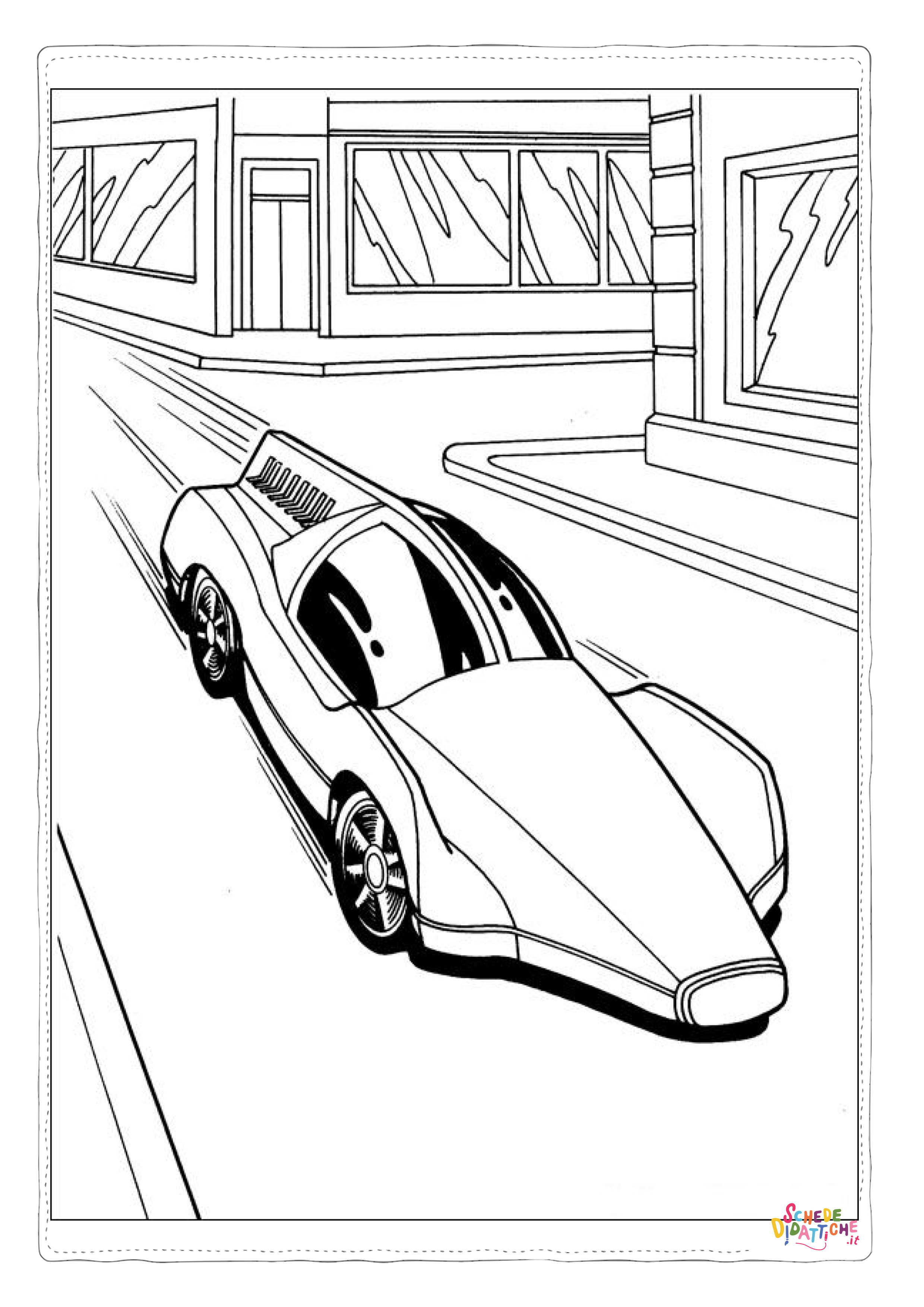 Disegno "Disegno di automobile da stampare e colorare 219" Disegno di automobile da stampare e colorare 219