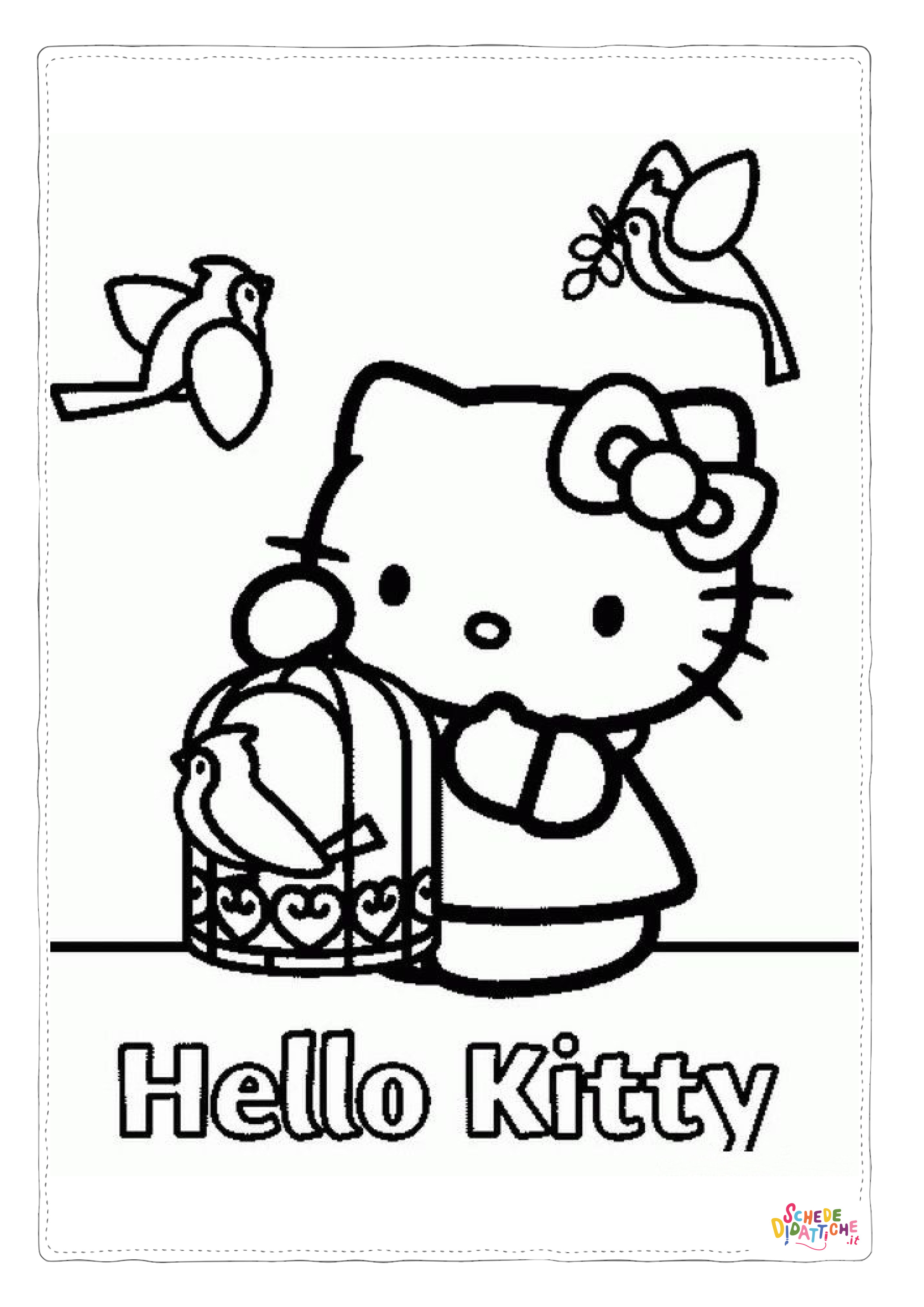 Disegno di Hello Kitty da stampare e colorare 171