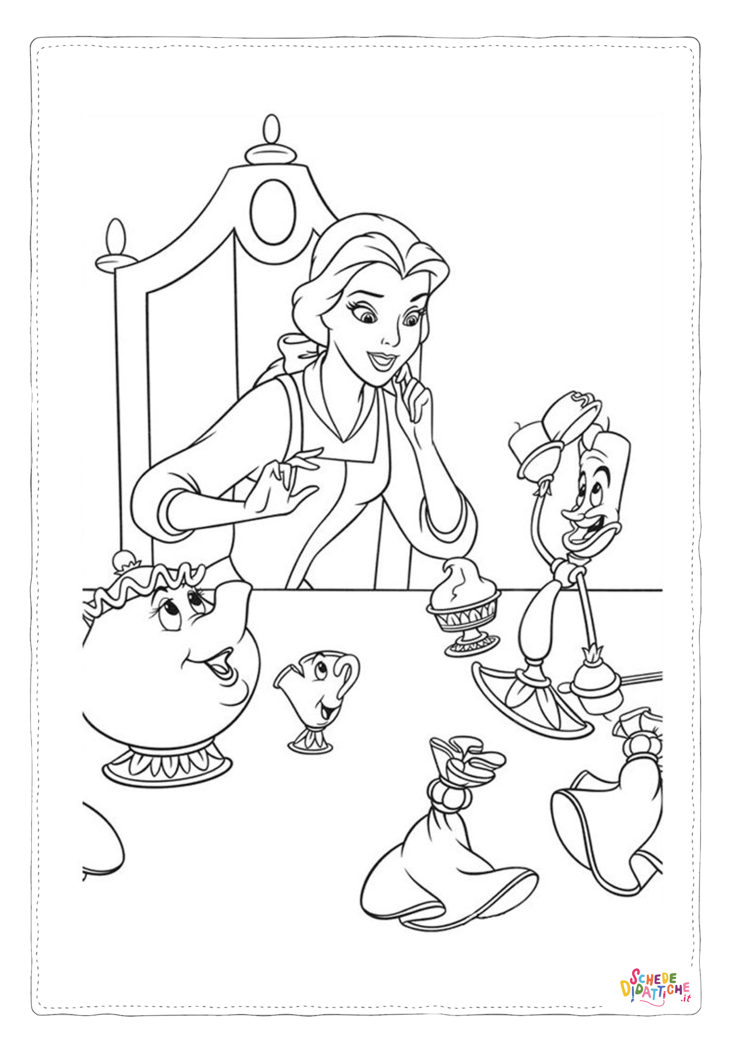 Disegno "Disegno di Alice nel paese delle meraviglie da stampare e colorare 105" Disegno di Alice nel paese delle meraviglie da stampare e colorare 105