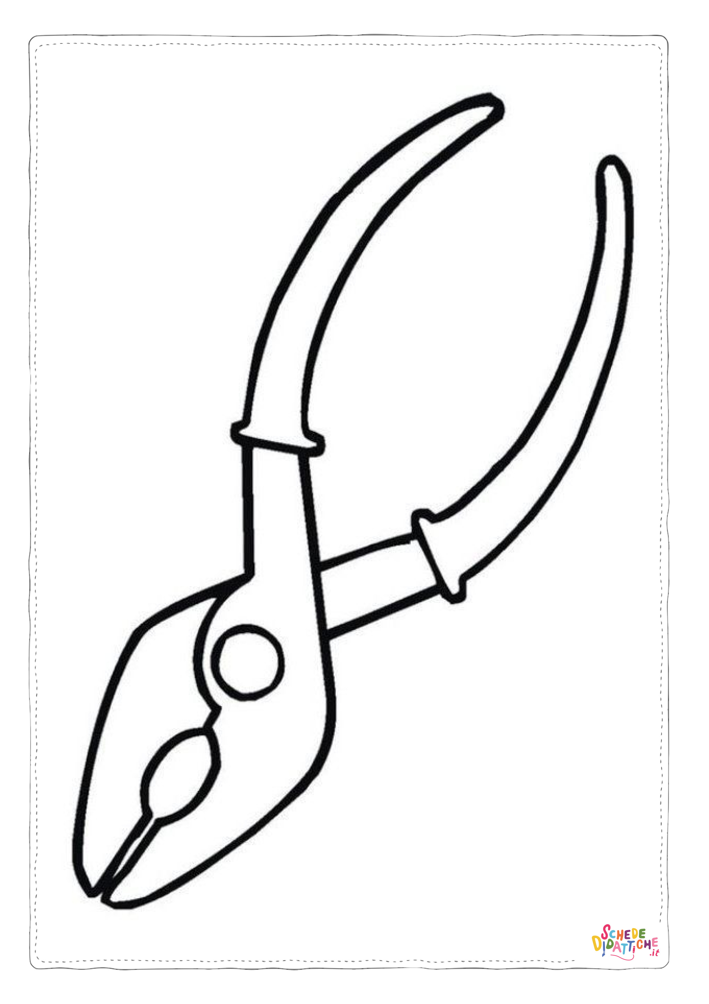 Disegno "Disegno di utensile da lavoro da stampare e colorare 7" Disegno di utensile da lavoro da stampare e colorare 7