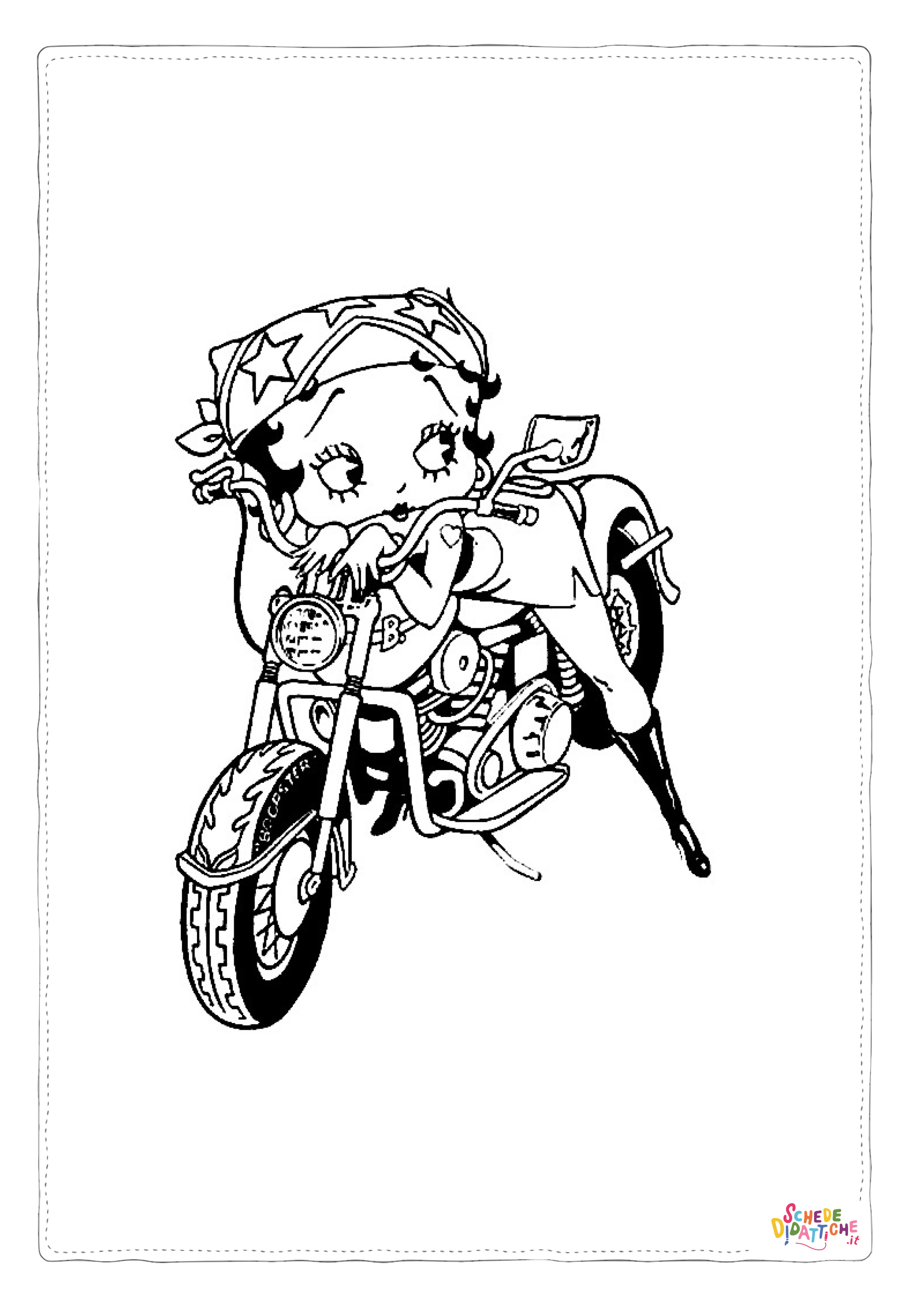 Disegno di Betty Boop da stampare e colorare 6