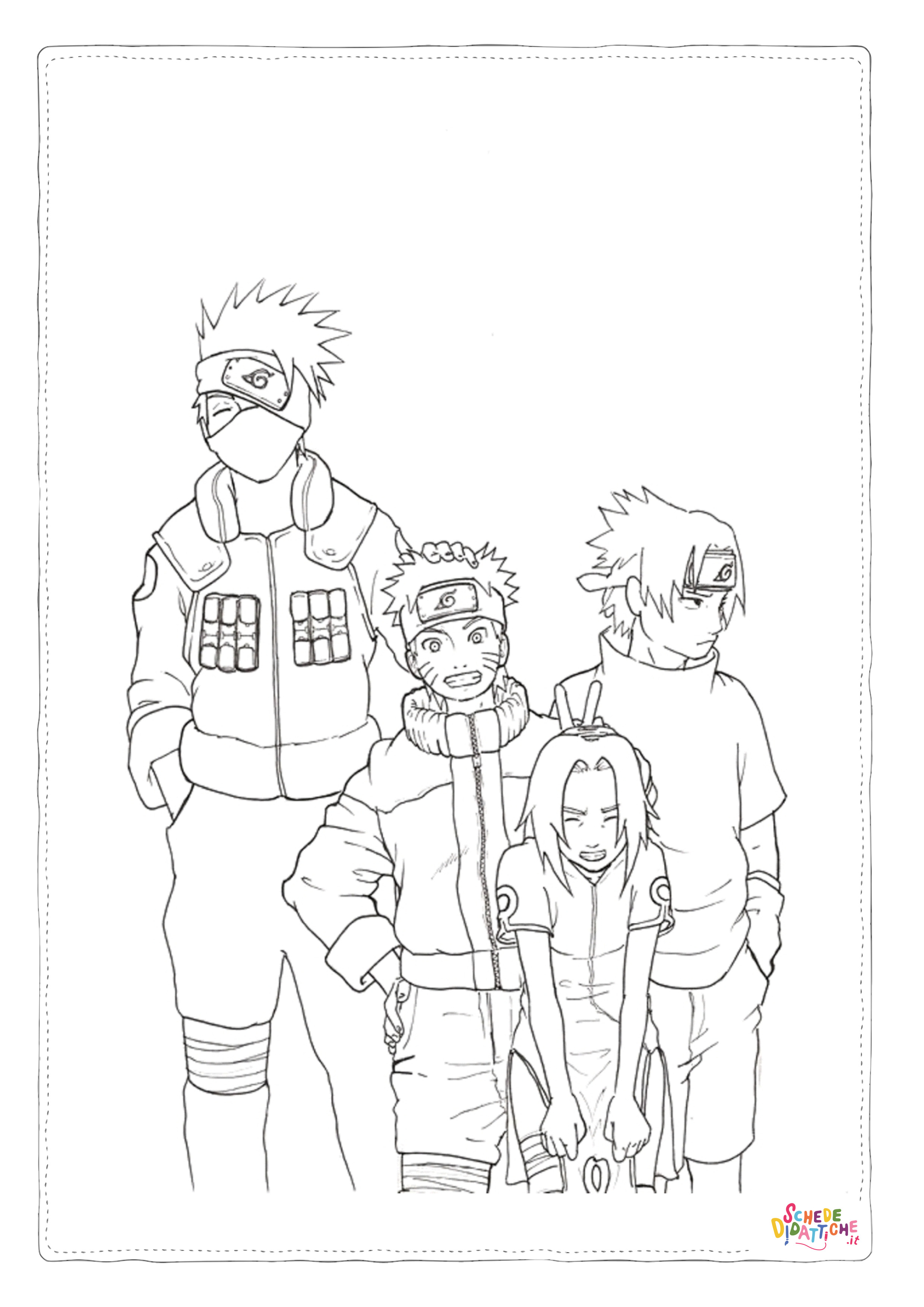 Disegno "Disegno di Naruto da stampare e colorare 21" Disegno di Naruto da stampare e colorare 21
