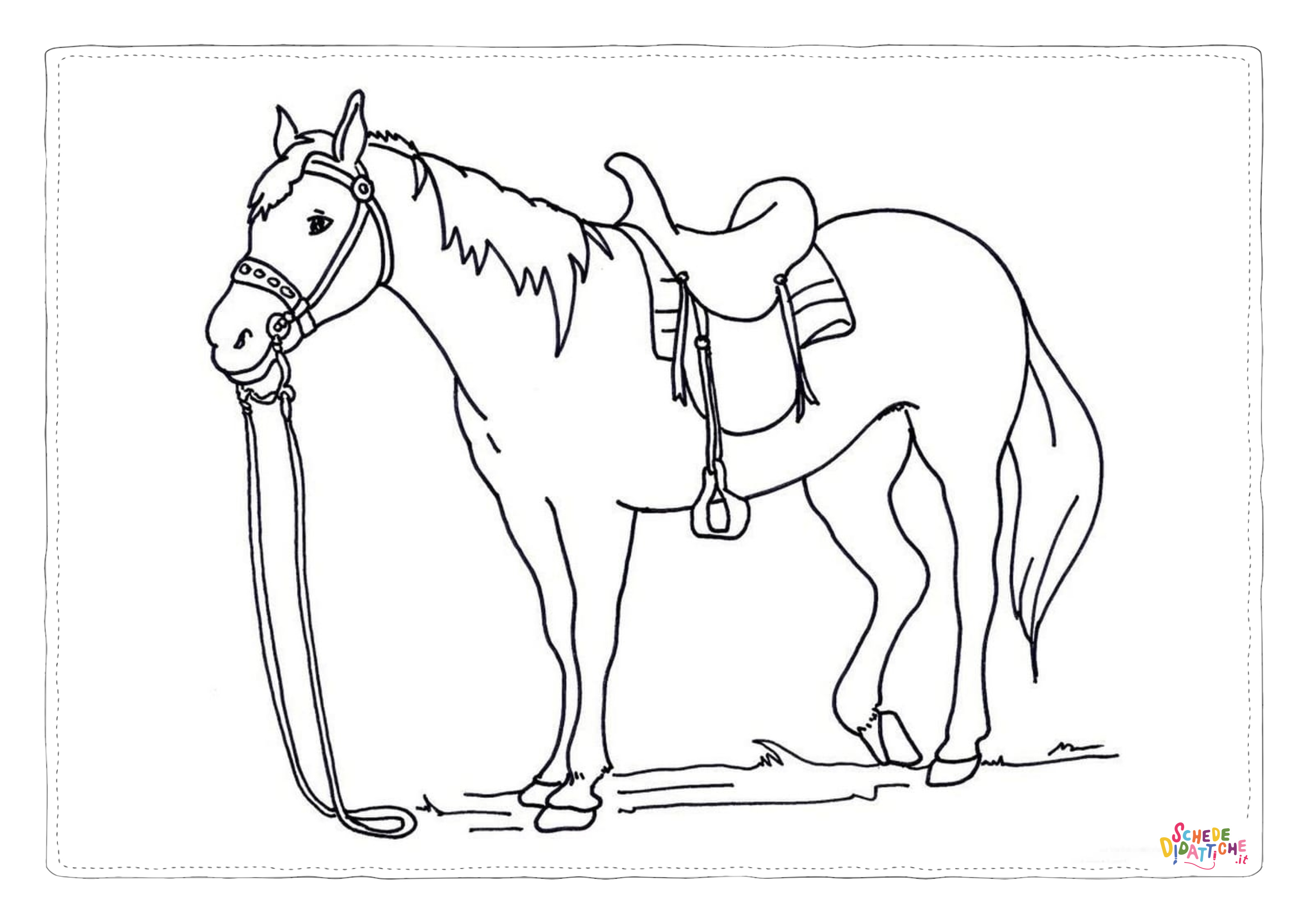 Disegno "Disegno di cavallo da stampare e colorare 120" Disegno di cavallo da stampare e colorare 120