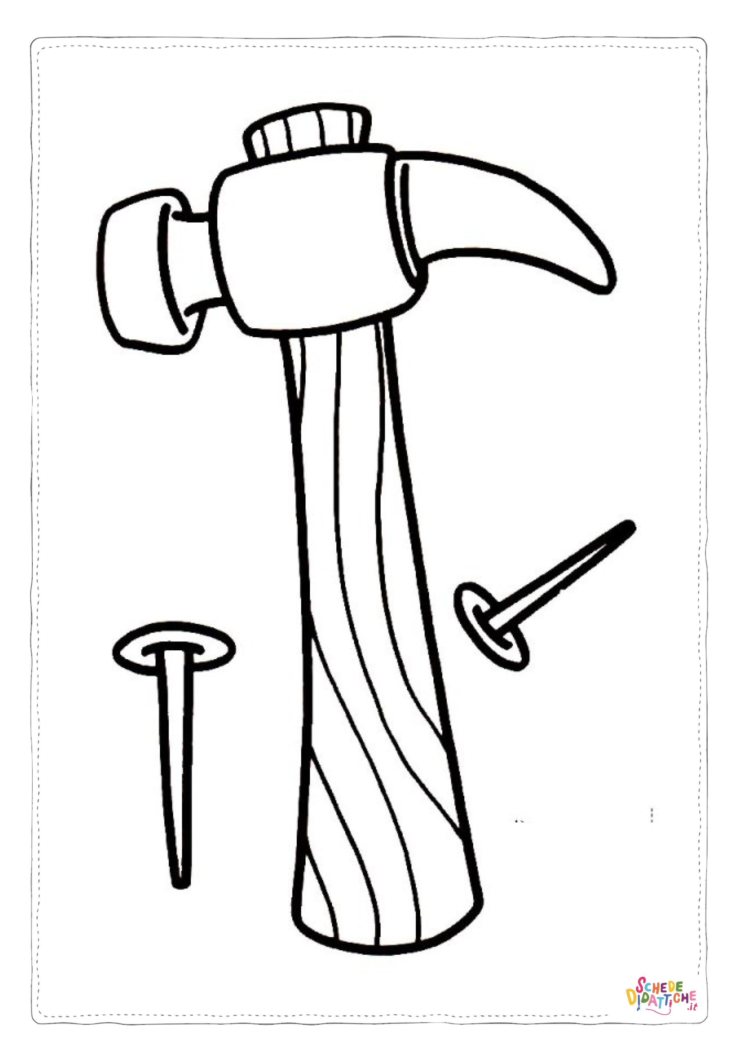 Disegno "Disegno di utensile da lavoro da stampare e colorare 23" Disegno di utensile da lavoro da stampare e colorare 23