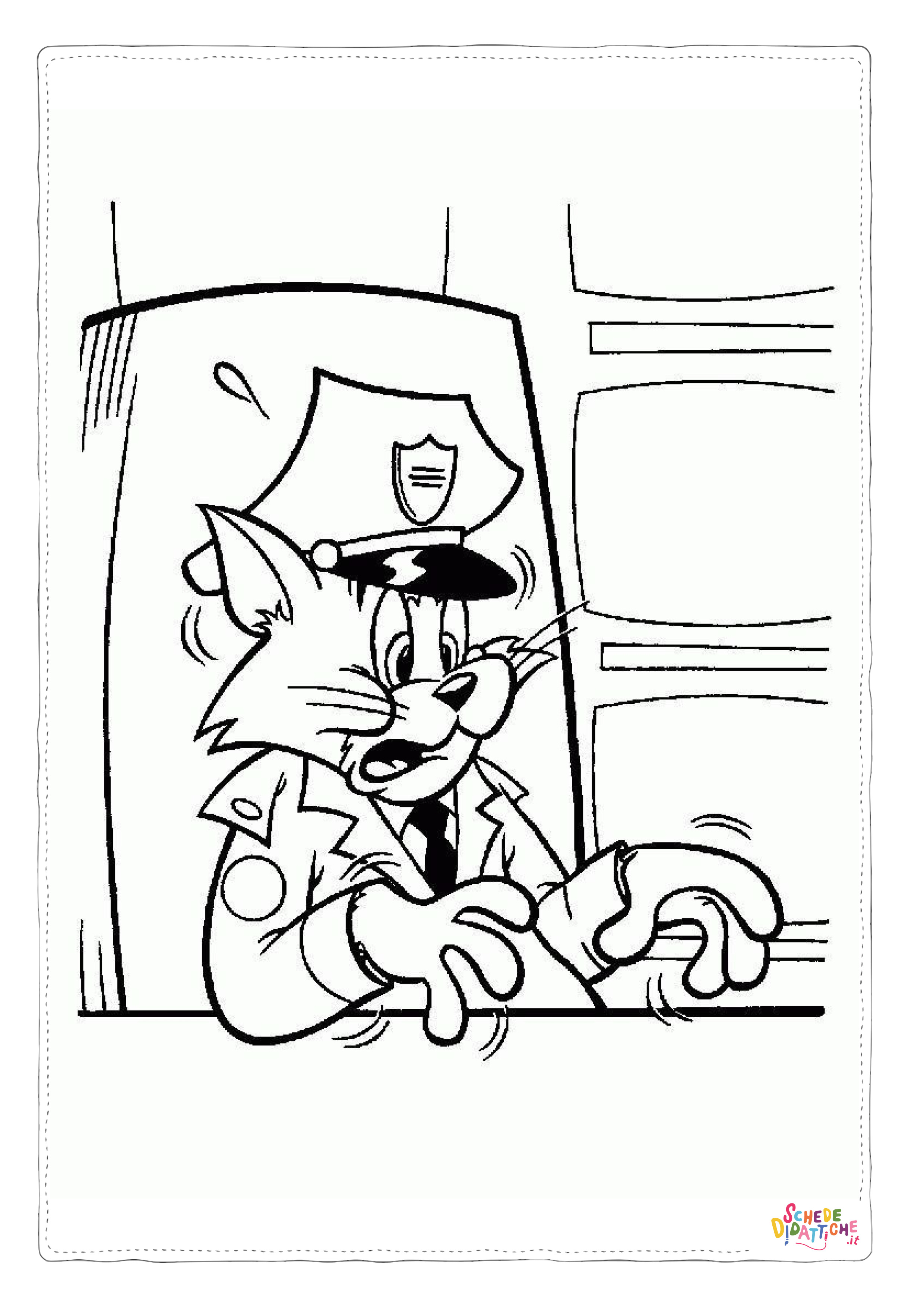 Disegno di Tom e Jerry da stampare e colorare 57