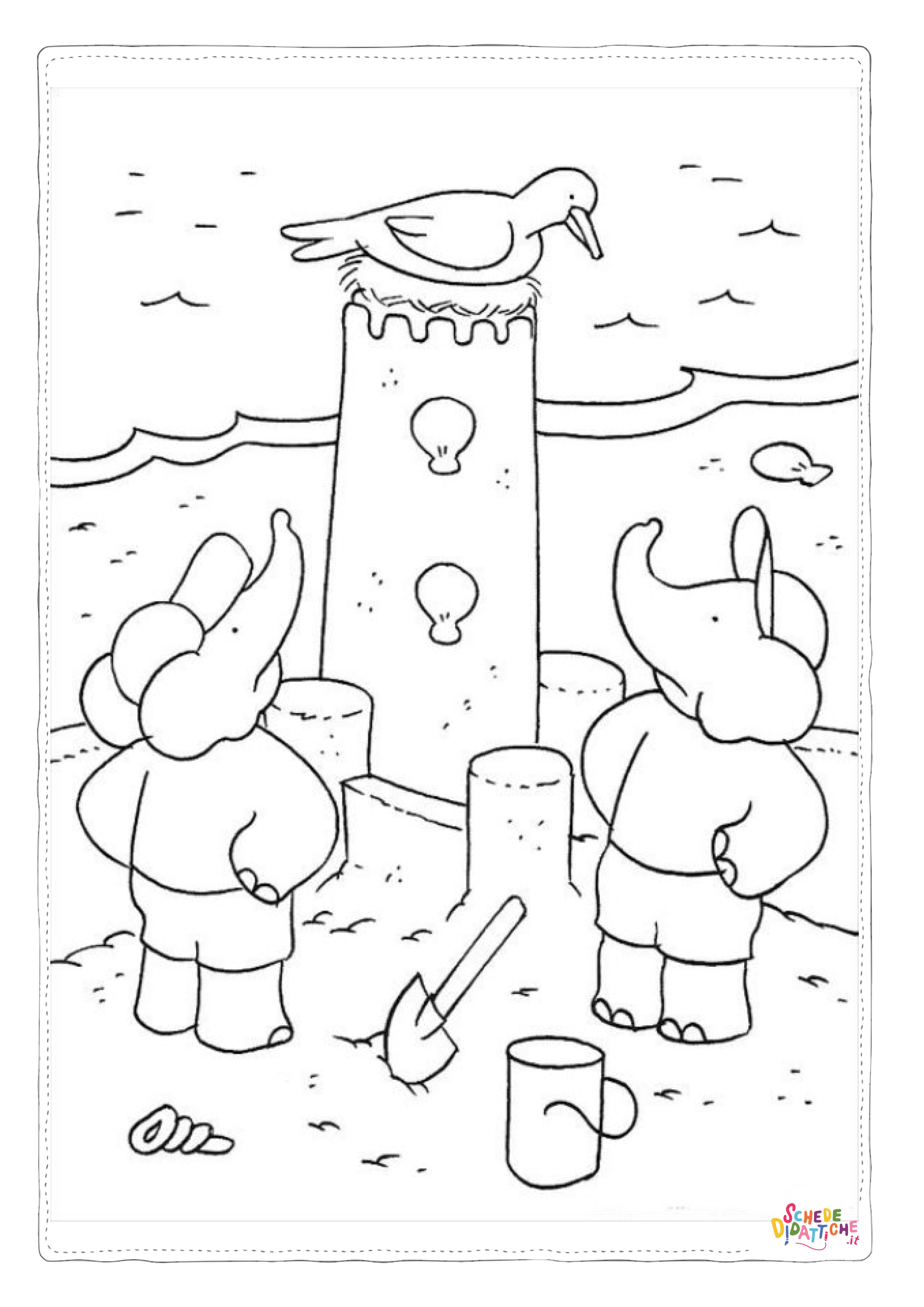 Disegno di Barbapap da stampare e colorare 6