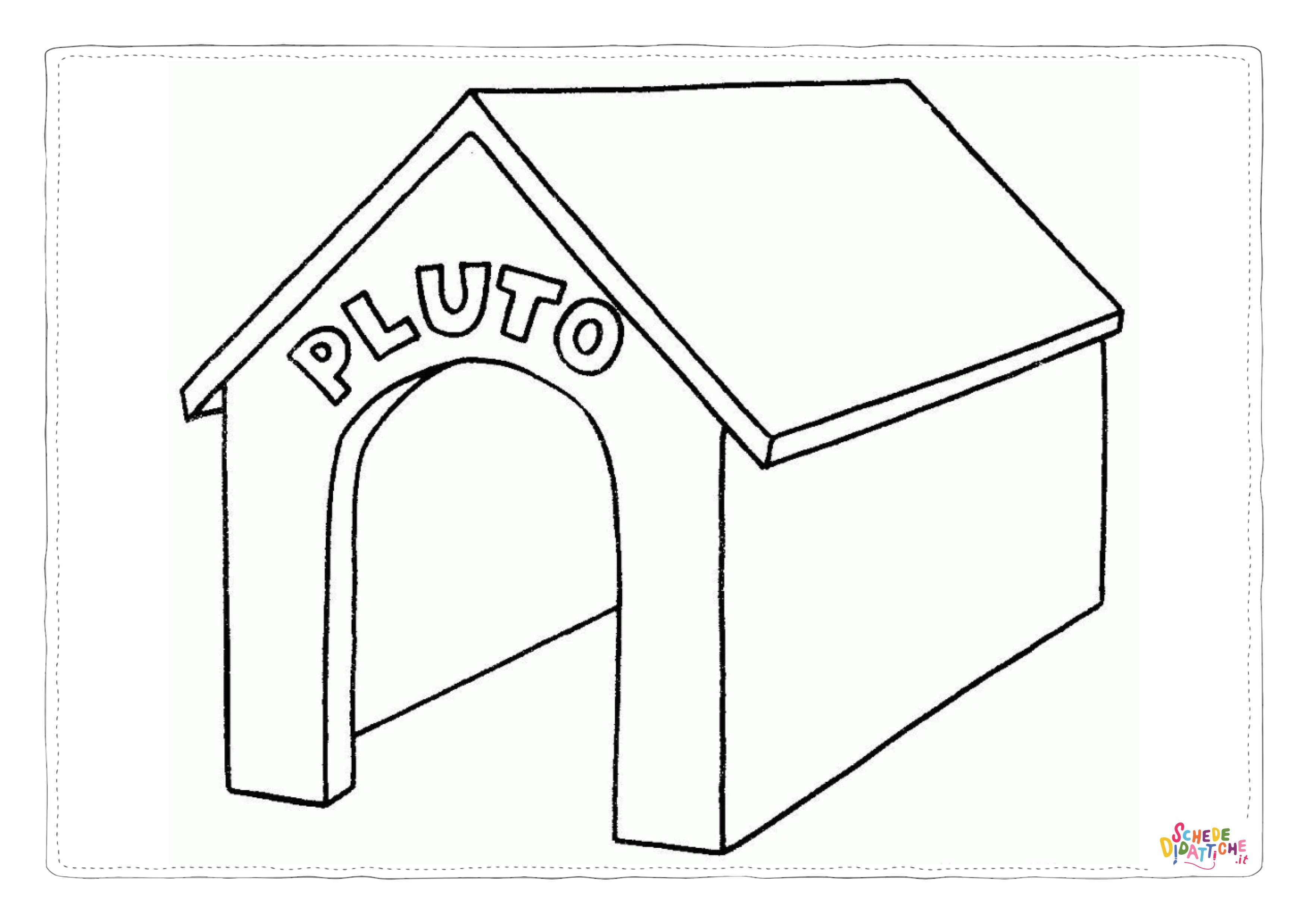 Disegno "Disegno di Pluto da stampare e colorare 5" Disegno di Pluto da stampare e colorare 5