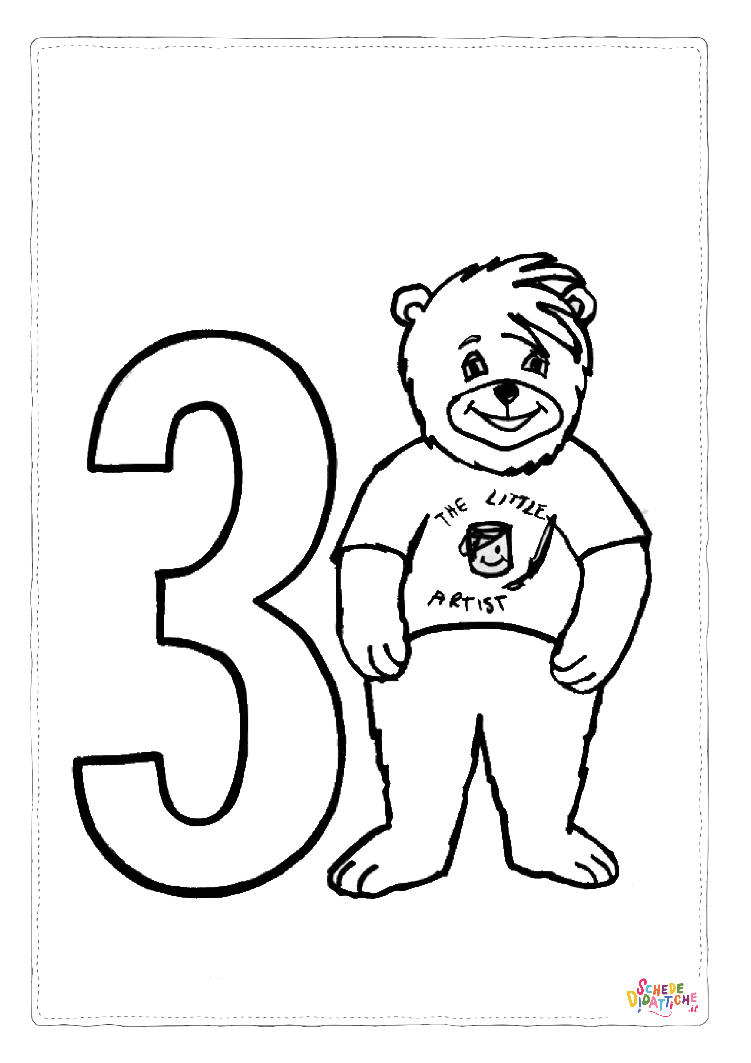 Disegno "Disegno di numero da stampare e colorare 22" Disegno di numero da stampare e colorare 22