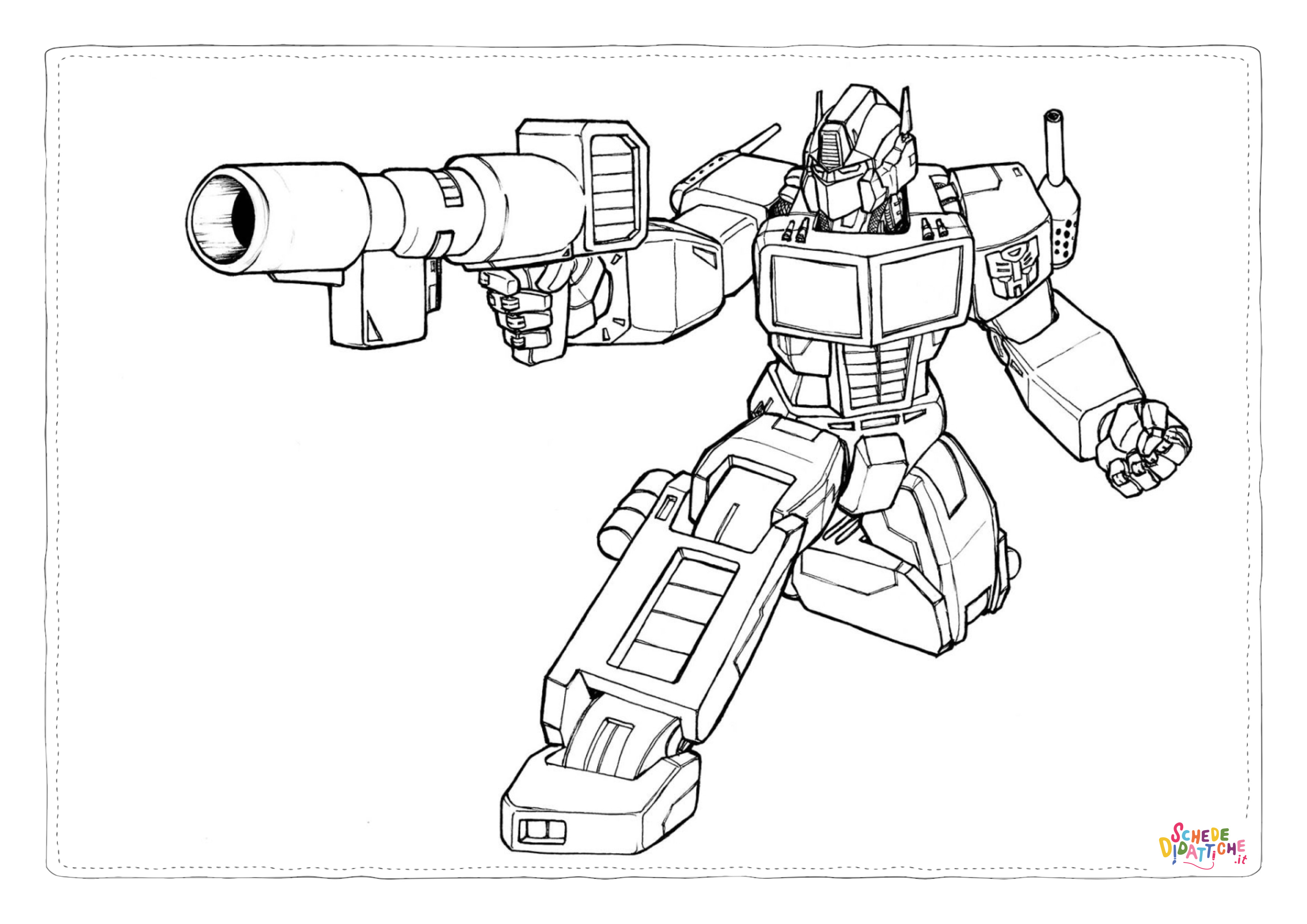 Disegno di Transformers da stampare e colorare 18