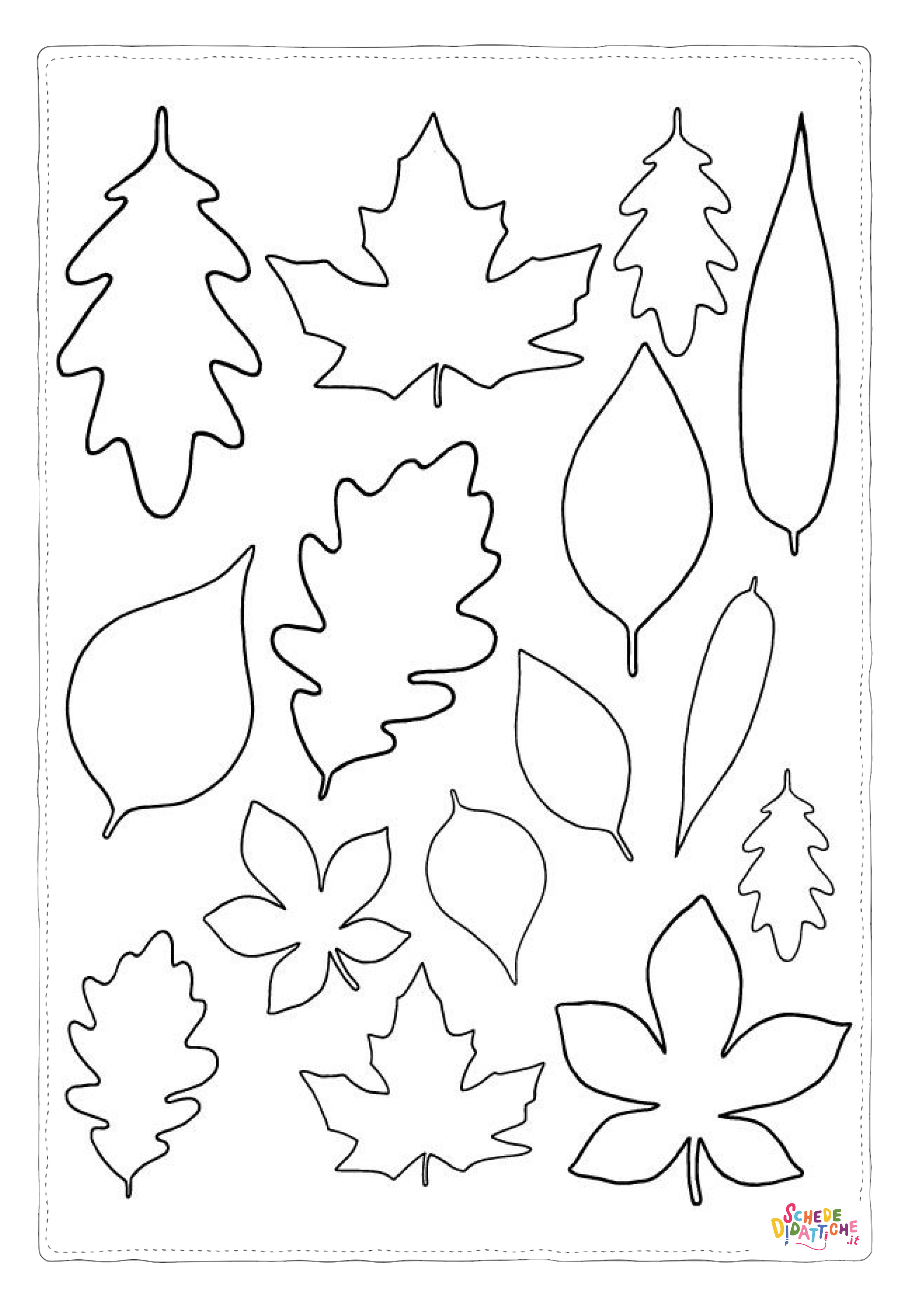 Disegno "Disegno di foglia da stampare e colorare 118" Disegno di foglia da stampare e colorare 118