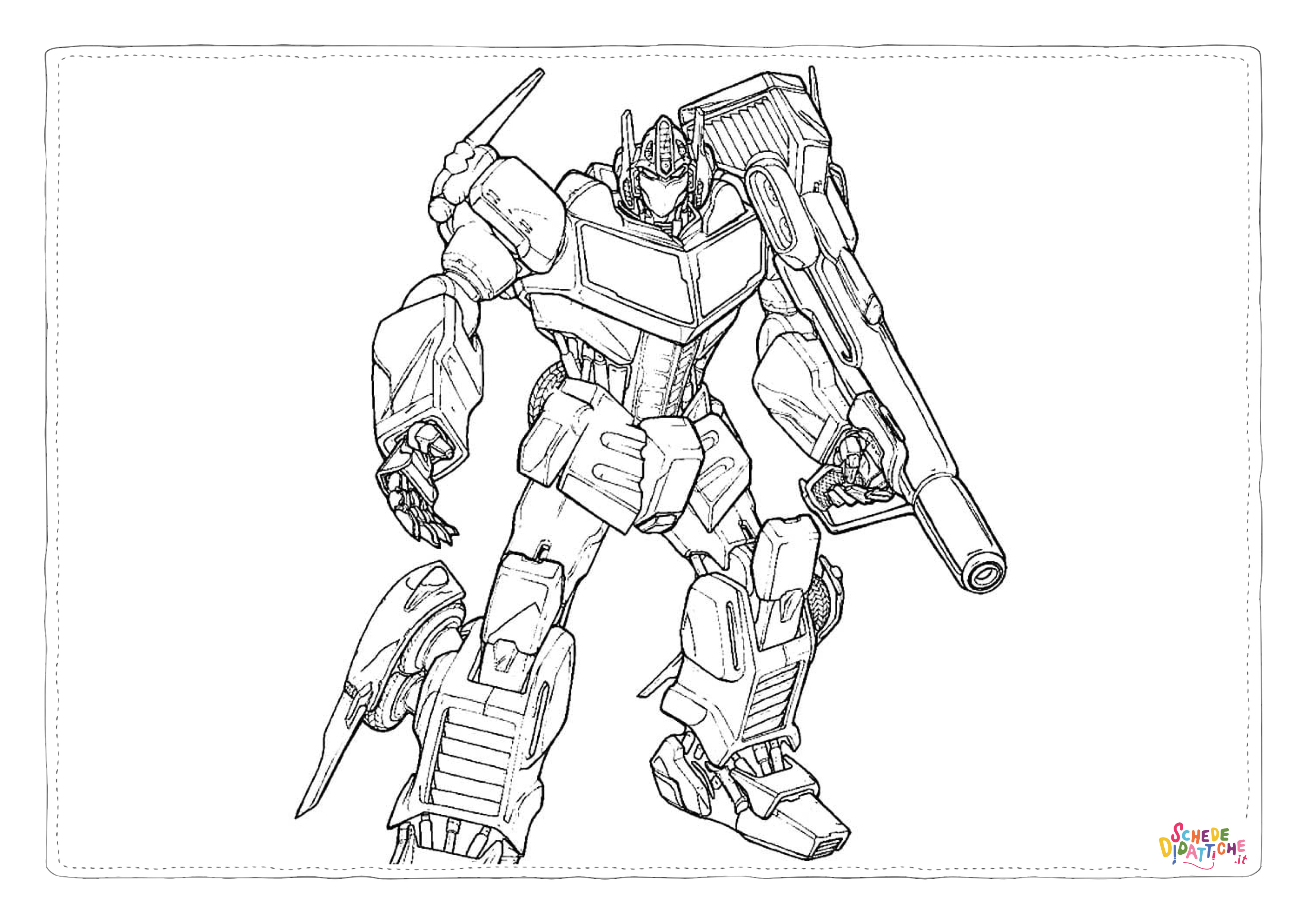 Disegno "Disegno di Transformers da stampare e colorare 34" Disegno di Transformers da stampare e colorare 34