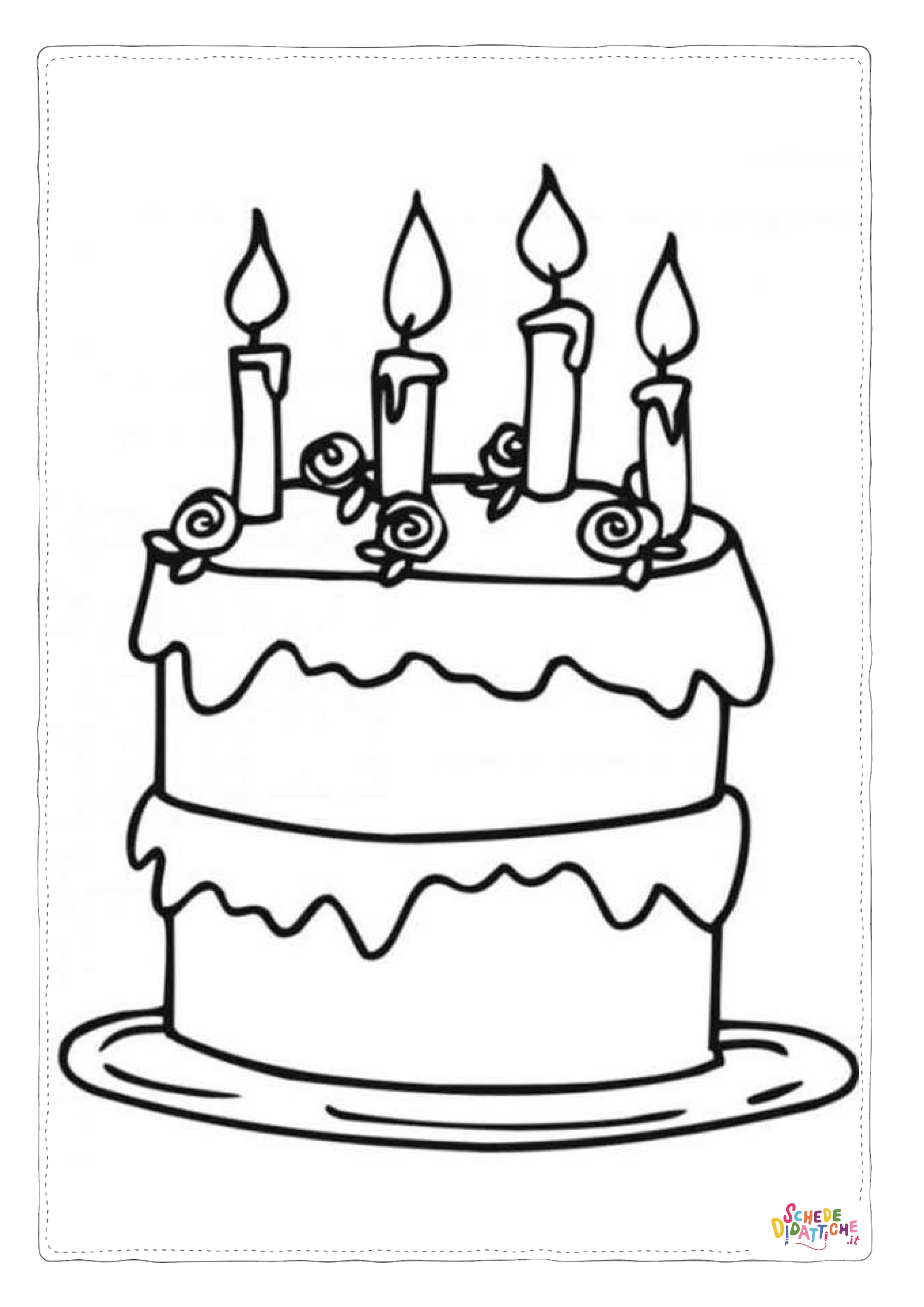Disegno "Disegno di compleanno da stampare e colorare 39" Disegno di compleanno da stampare e colorare 39