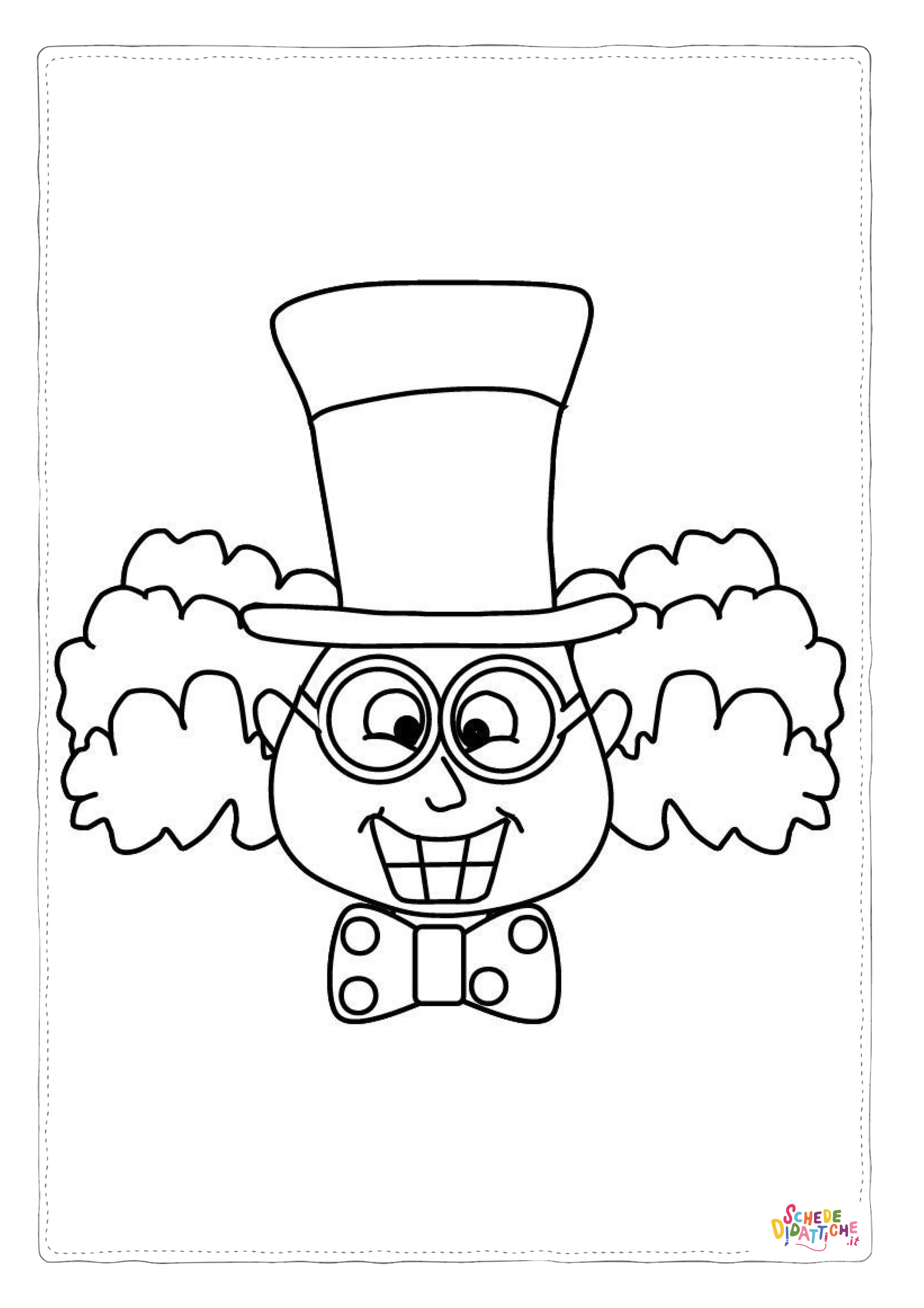 Disegno di clown da stampare e colorare 44