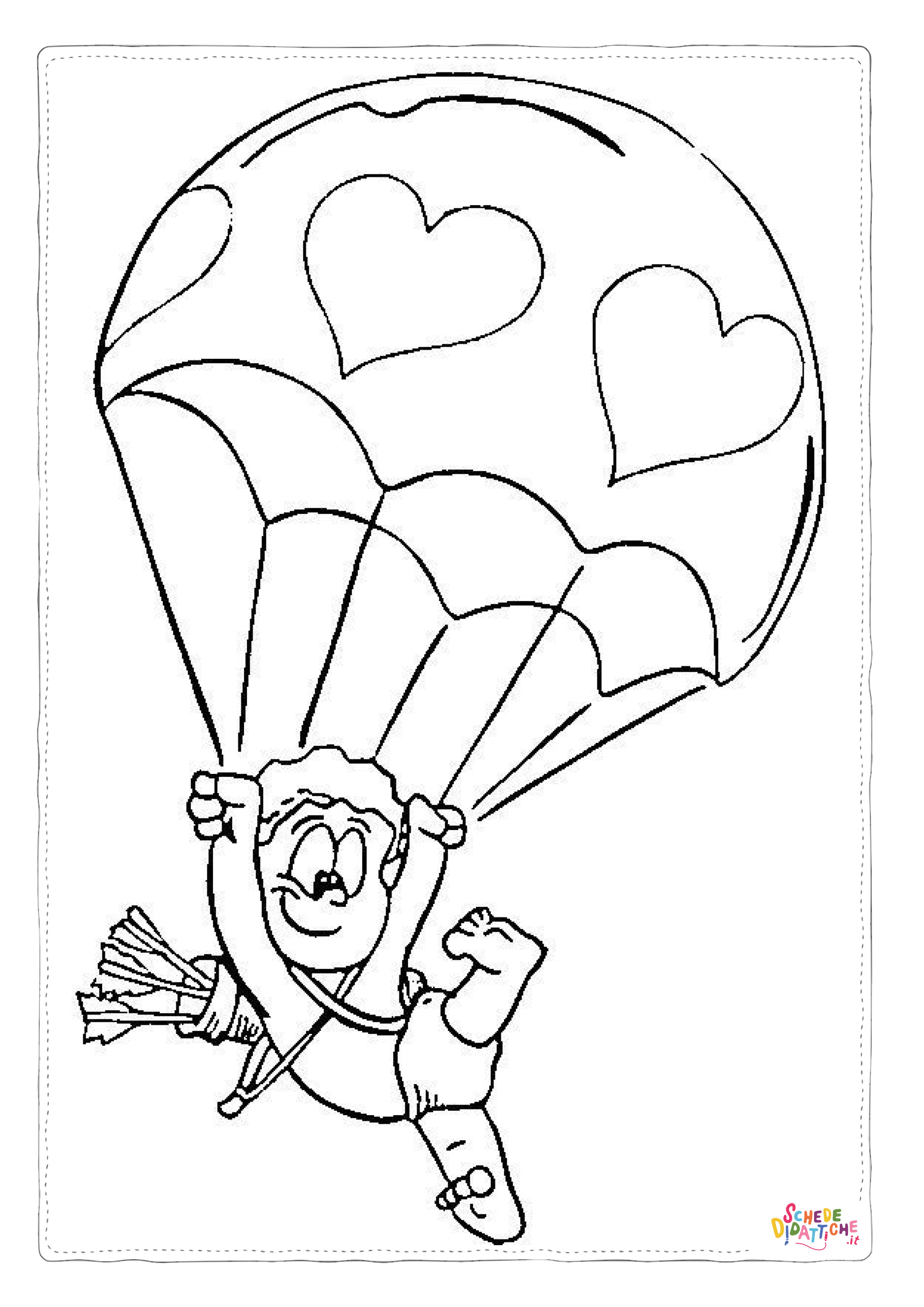 Disegno "Disegno di San Valentino da stampare e colorare 110" Disegno di San Valentino da stampare e colorare 110