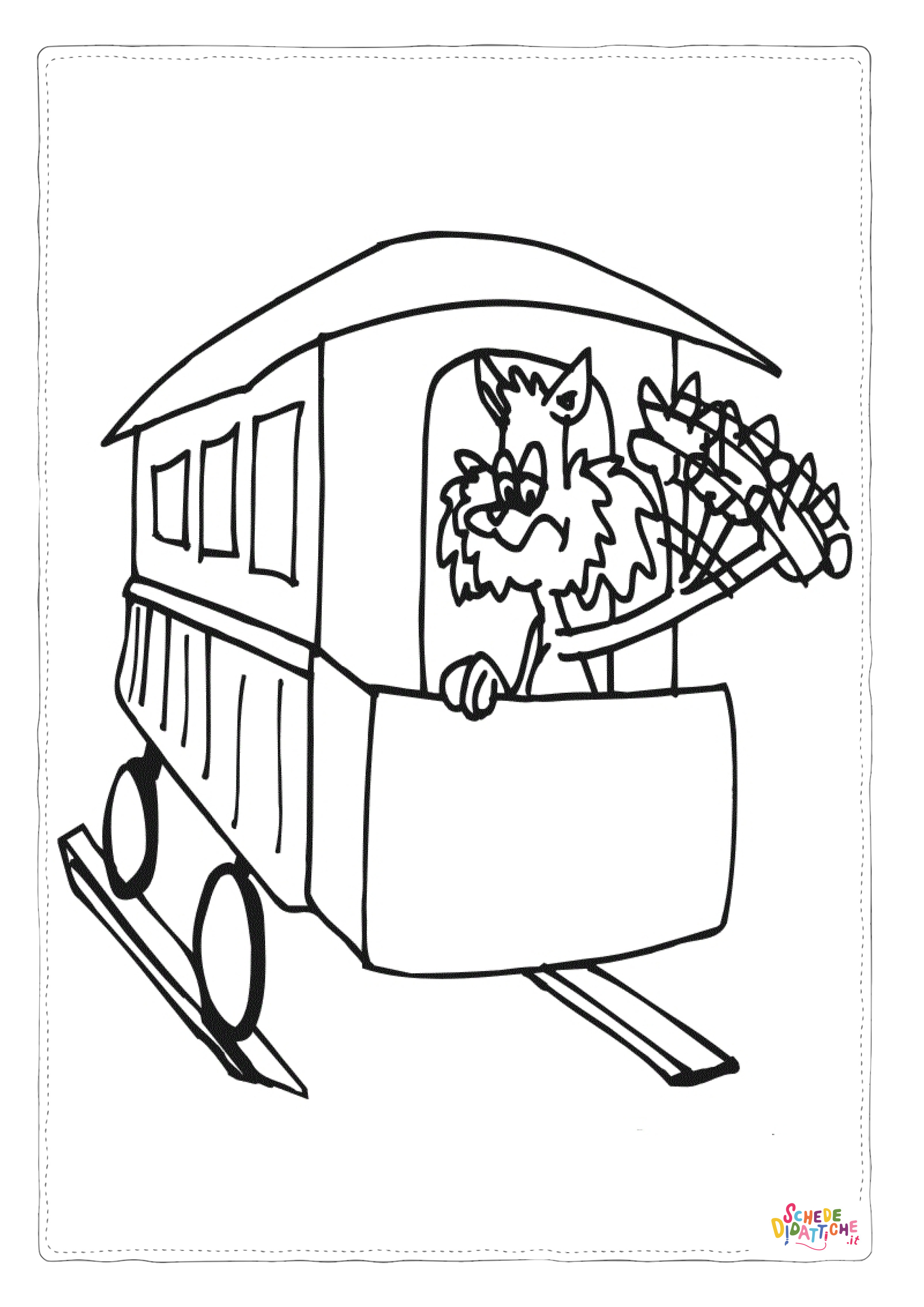 Disegno di treno da stampare e colorare 64