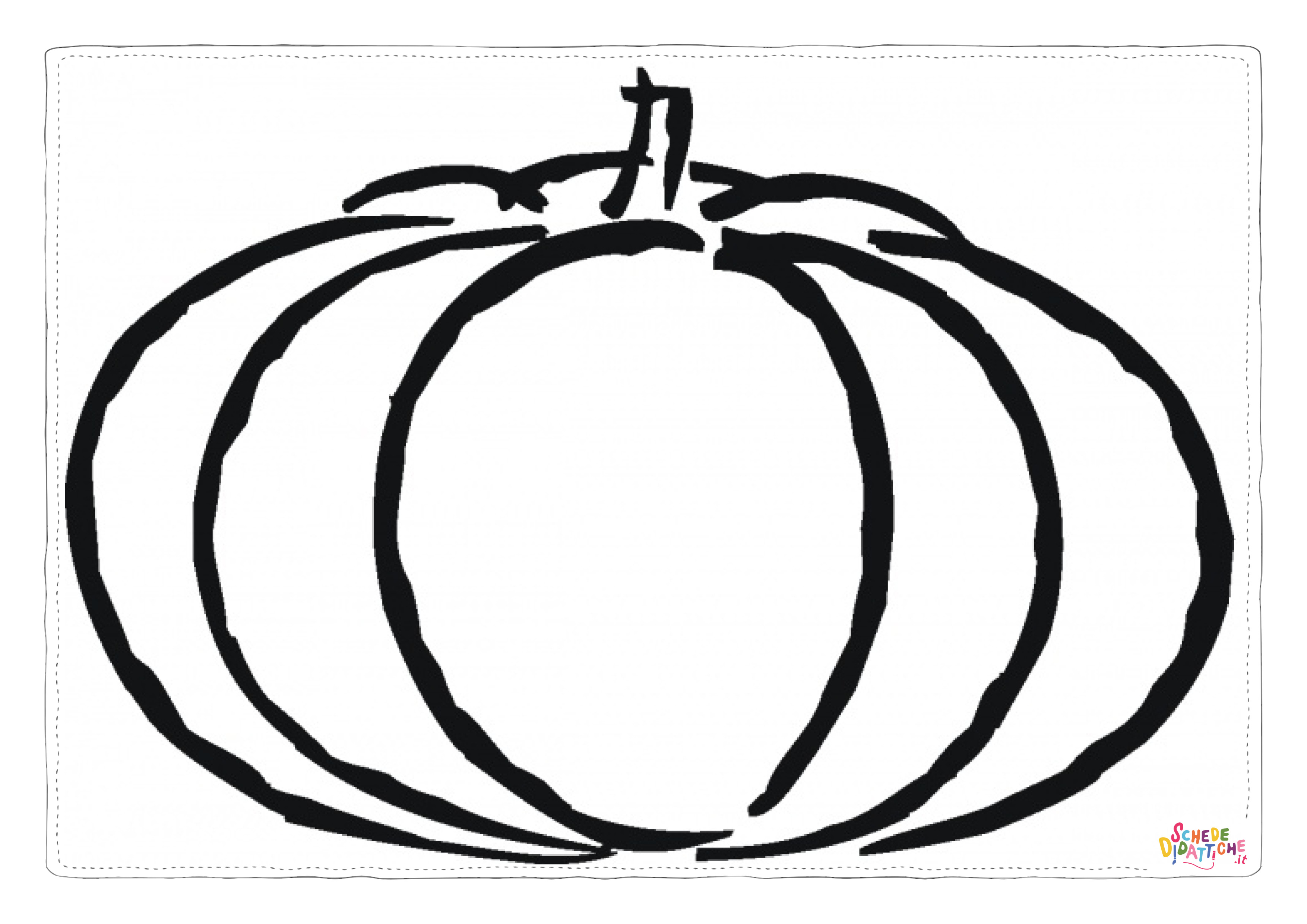 Disegno "Disegno di zucca di Halloween da stampare e colorare 26" Disegno di zucca di Halloween da stampare e colorare 26