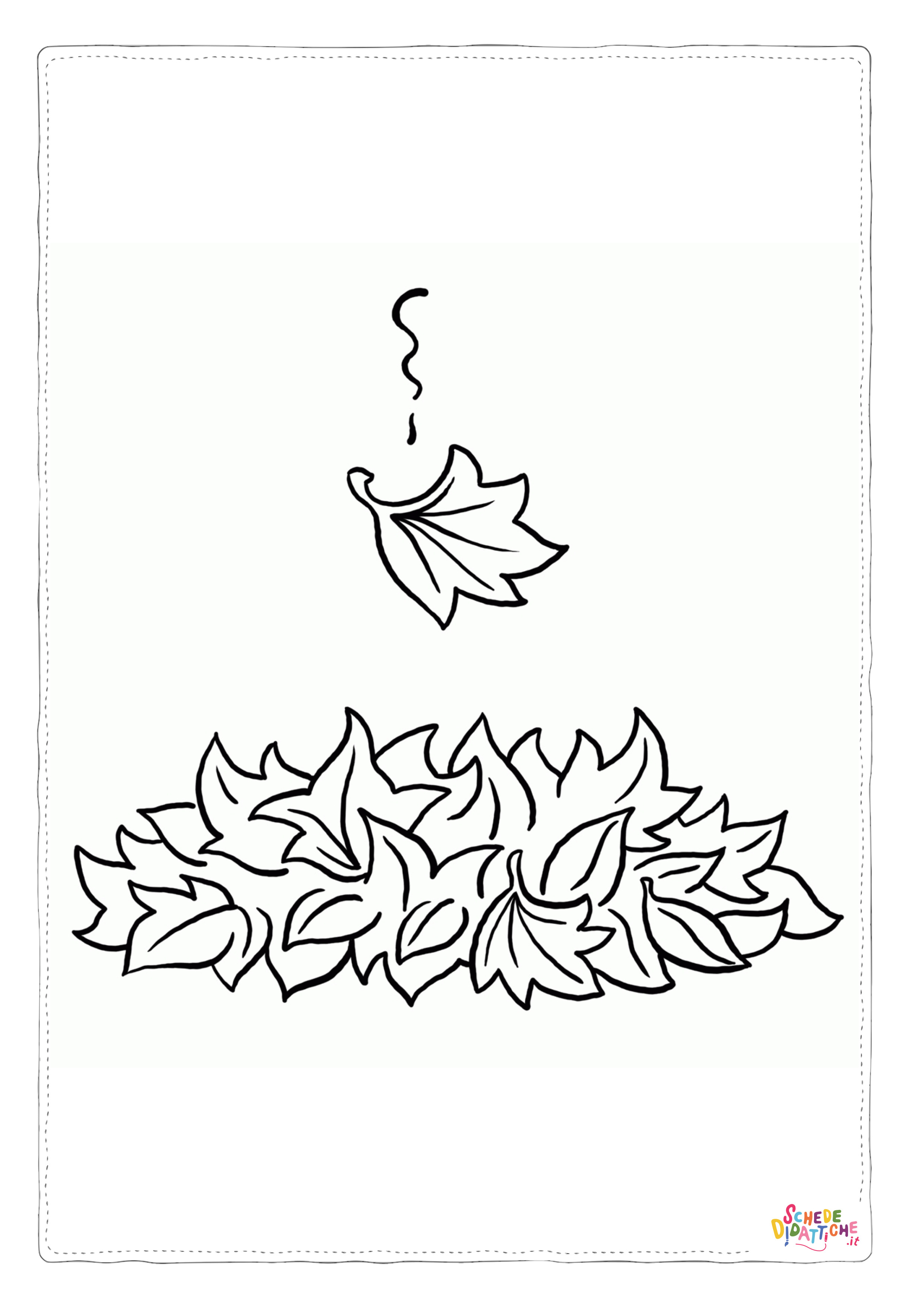 Disegno "Disegno di foglia da stampare e colorare 121" Disegno di foglia da stampare e colorare 121