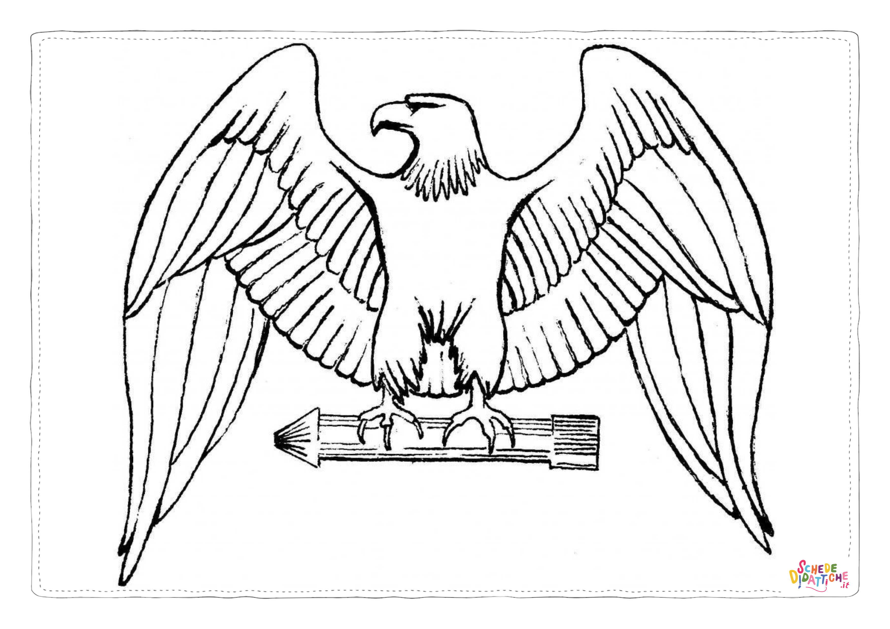 Disegno di aquila da stampare e colorare 20