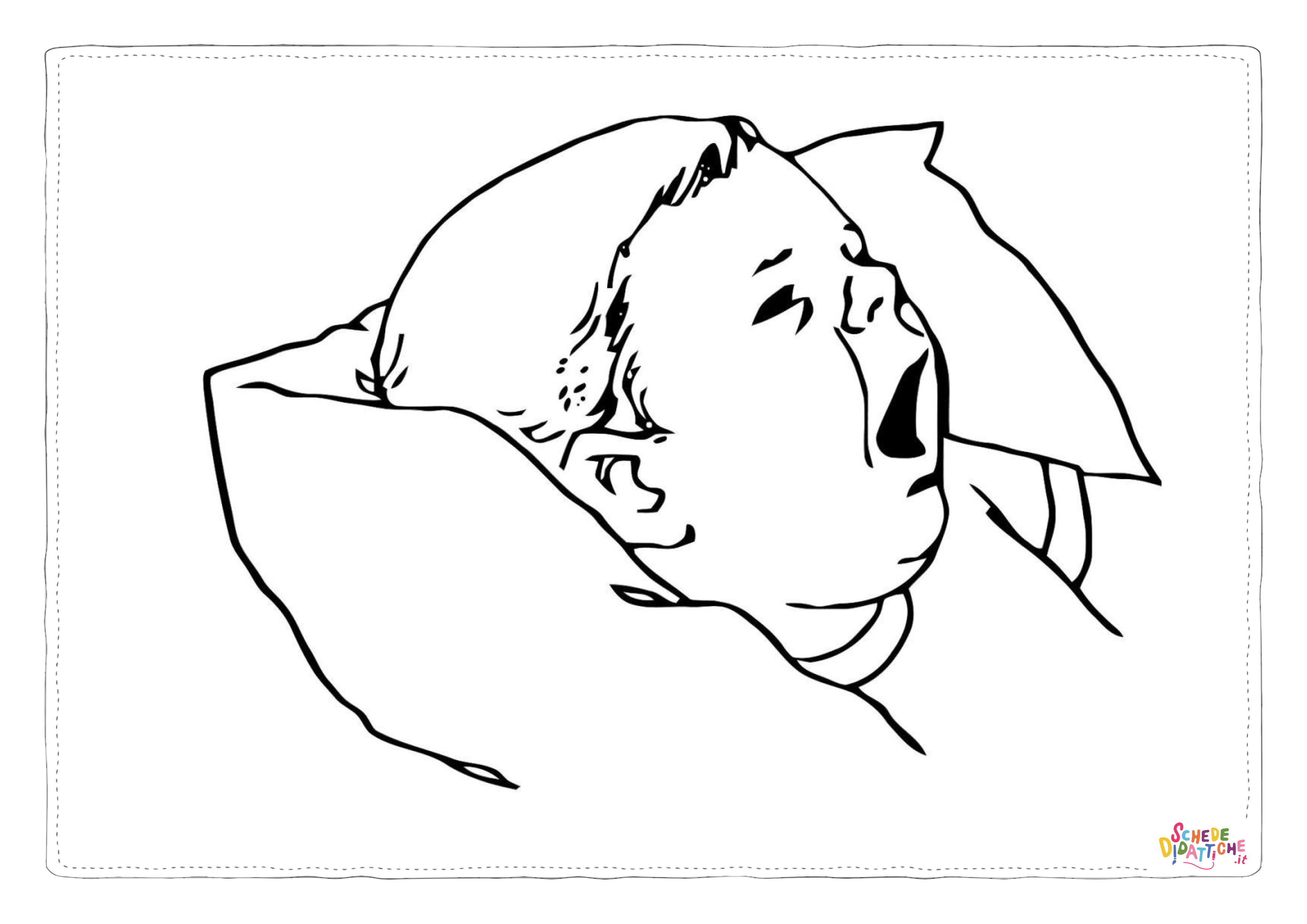 Disegno "Disegno di bambino da stampare e colorare 122" Disegno di bambino da stampare e colorare 122
