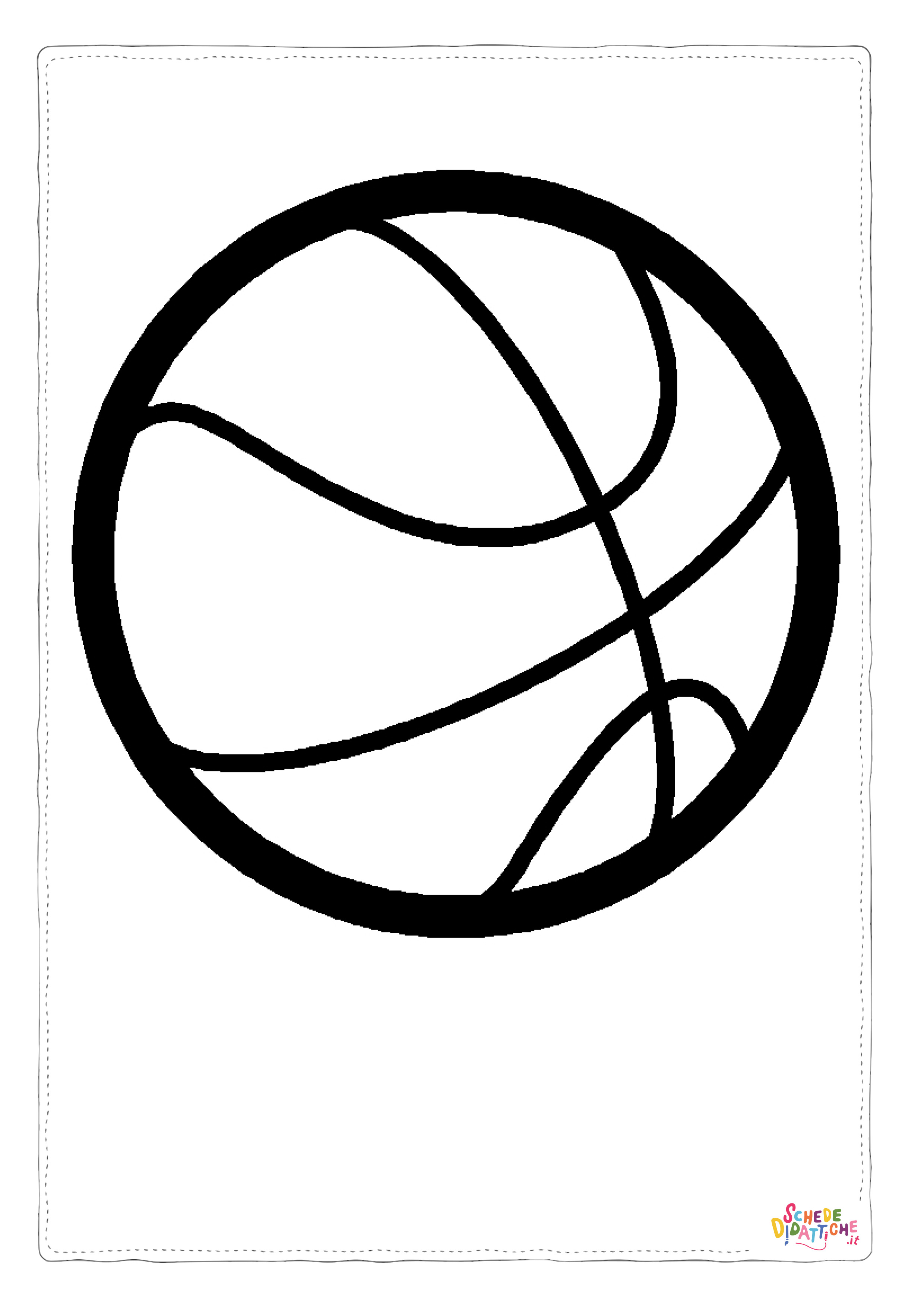 Disegno di basket da stampare e colorare 28