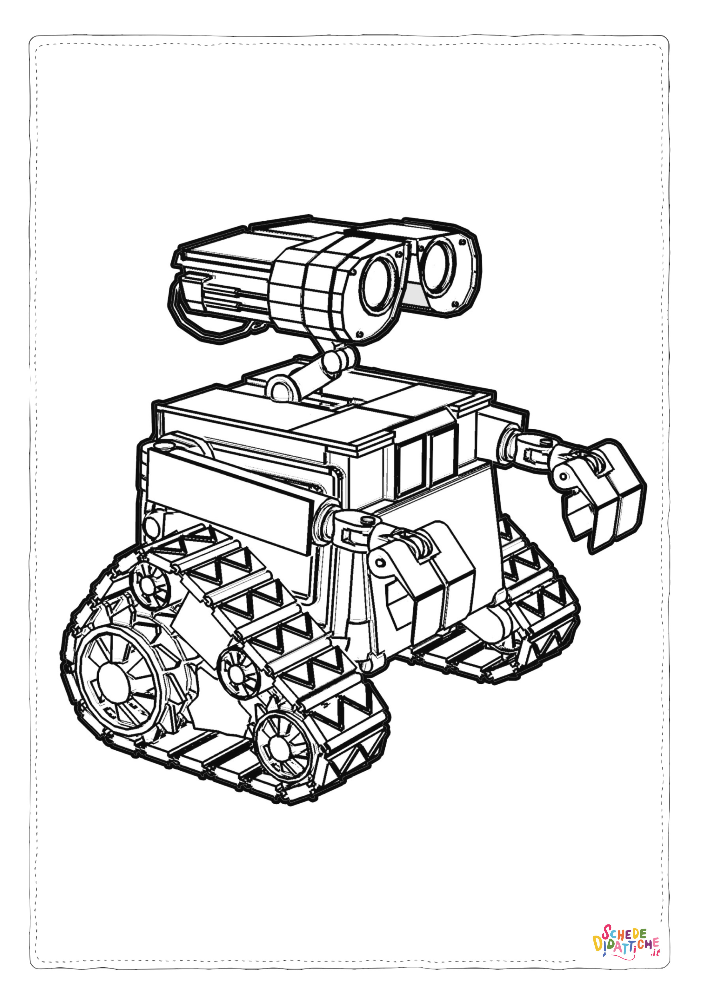 Disegno "Disegno di Wall-E da stampare e colorare 4" Disegno di Wall-E da stampare e colorare 4