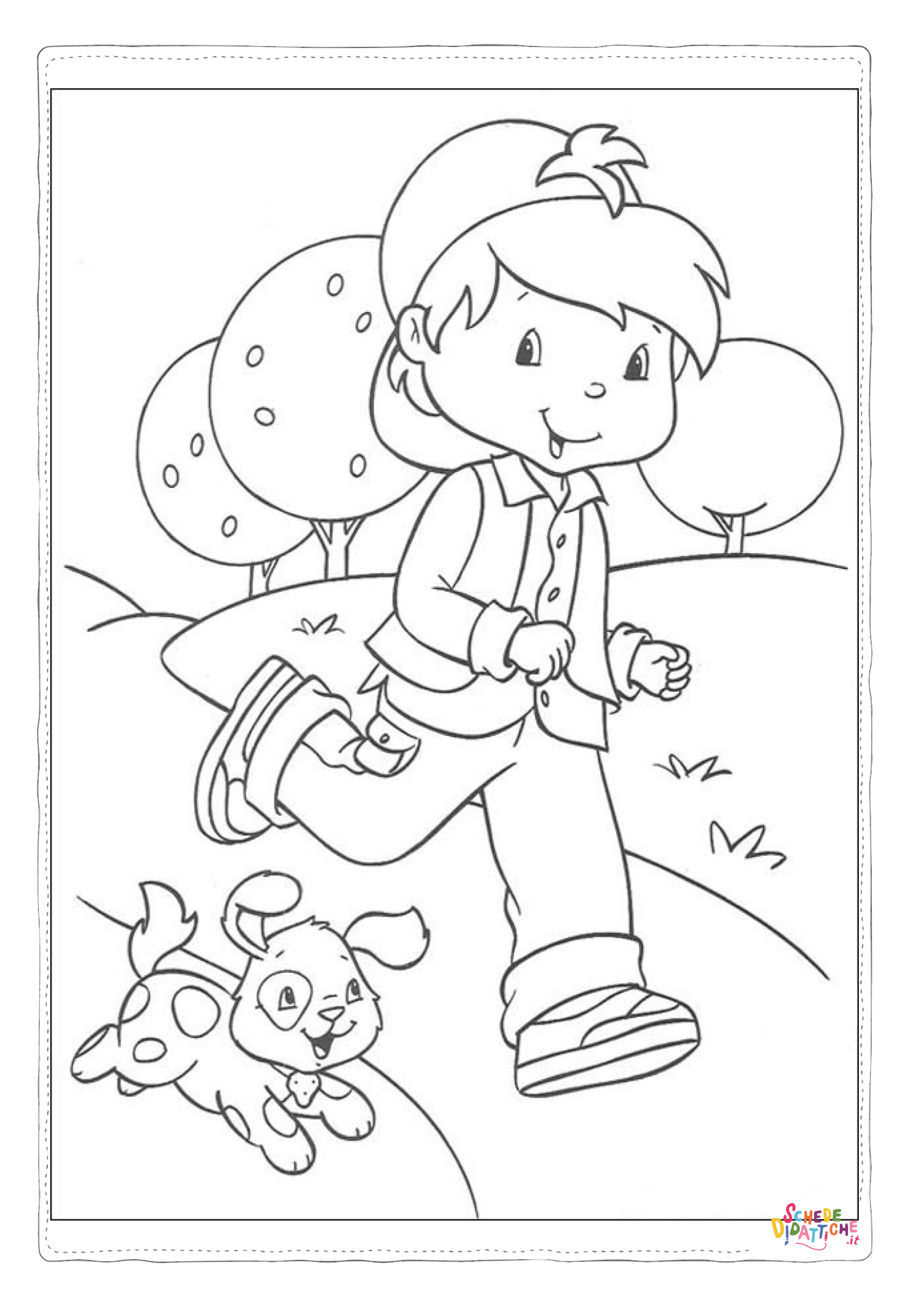 Disegno "Disegno di bambino da stampare e colorare 90" Disegno di bambino da stampare e colorare 90