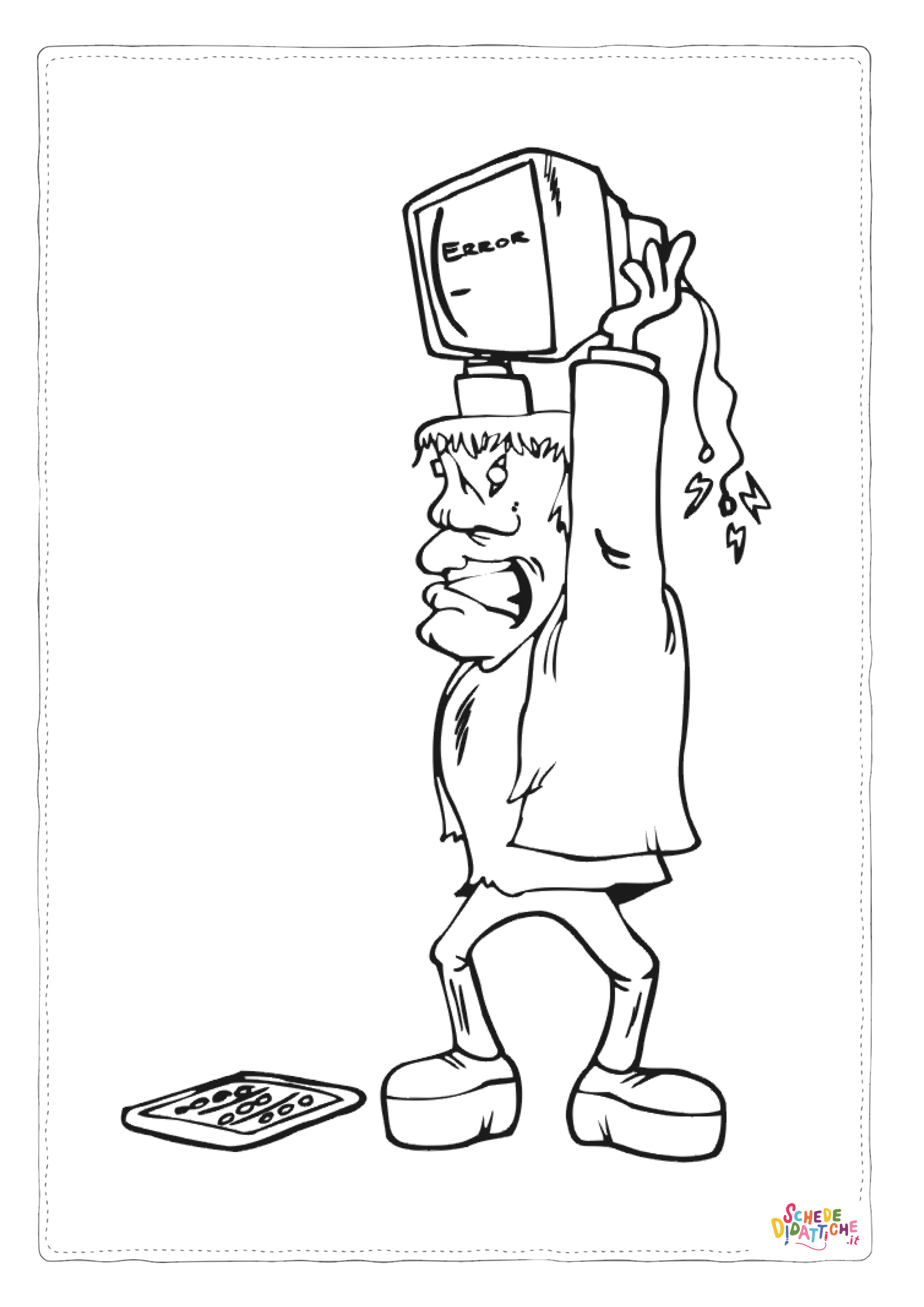 Disegno "Disegno di Frankenstein da stampare e colorare 2" Disegno di Frankenstein da stampare e colorare 2